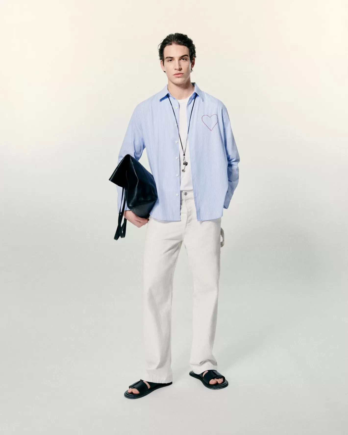 Camicia Maniche Lunghe Popeline-FROM FUTURE Fashion