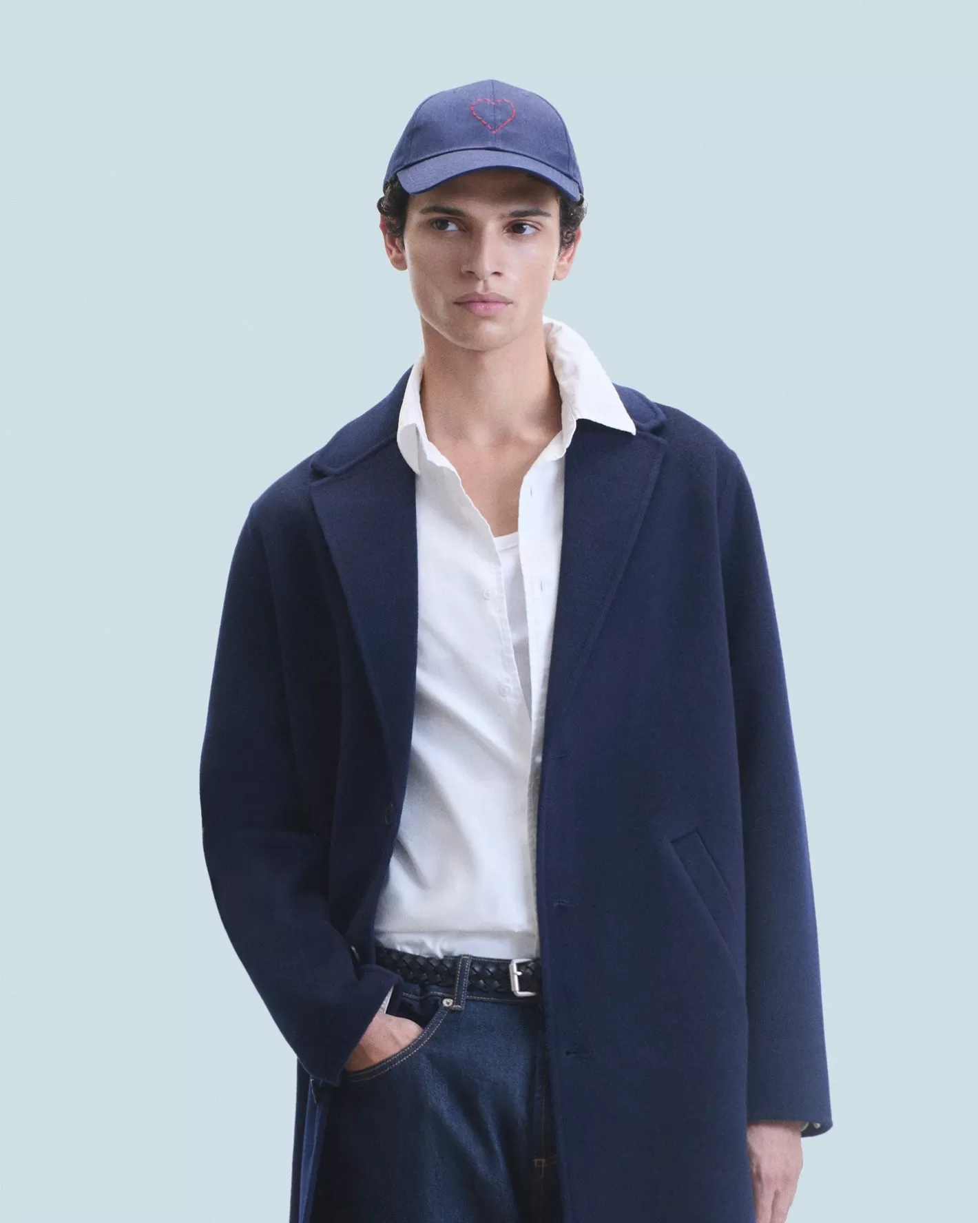 Cappellino Con Visiera Curva Cuore Ricamato-FROM FUTURE Best