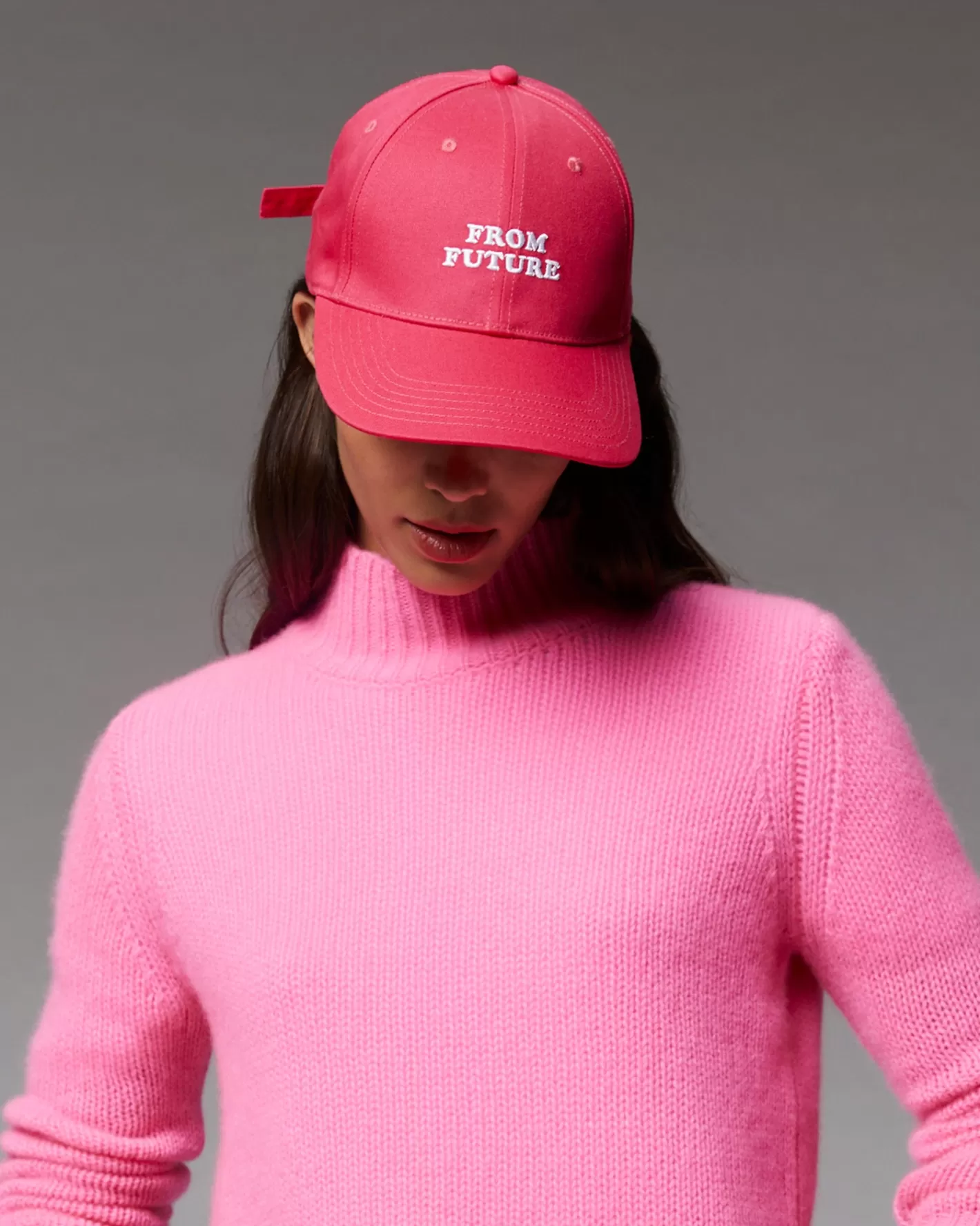 Cappellino Con Visiera Curva Logo-FROM FUTURE Cheap