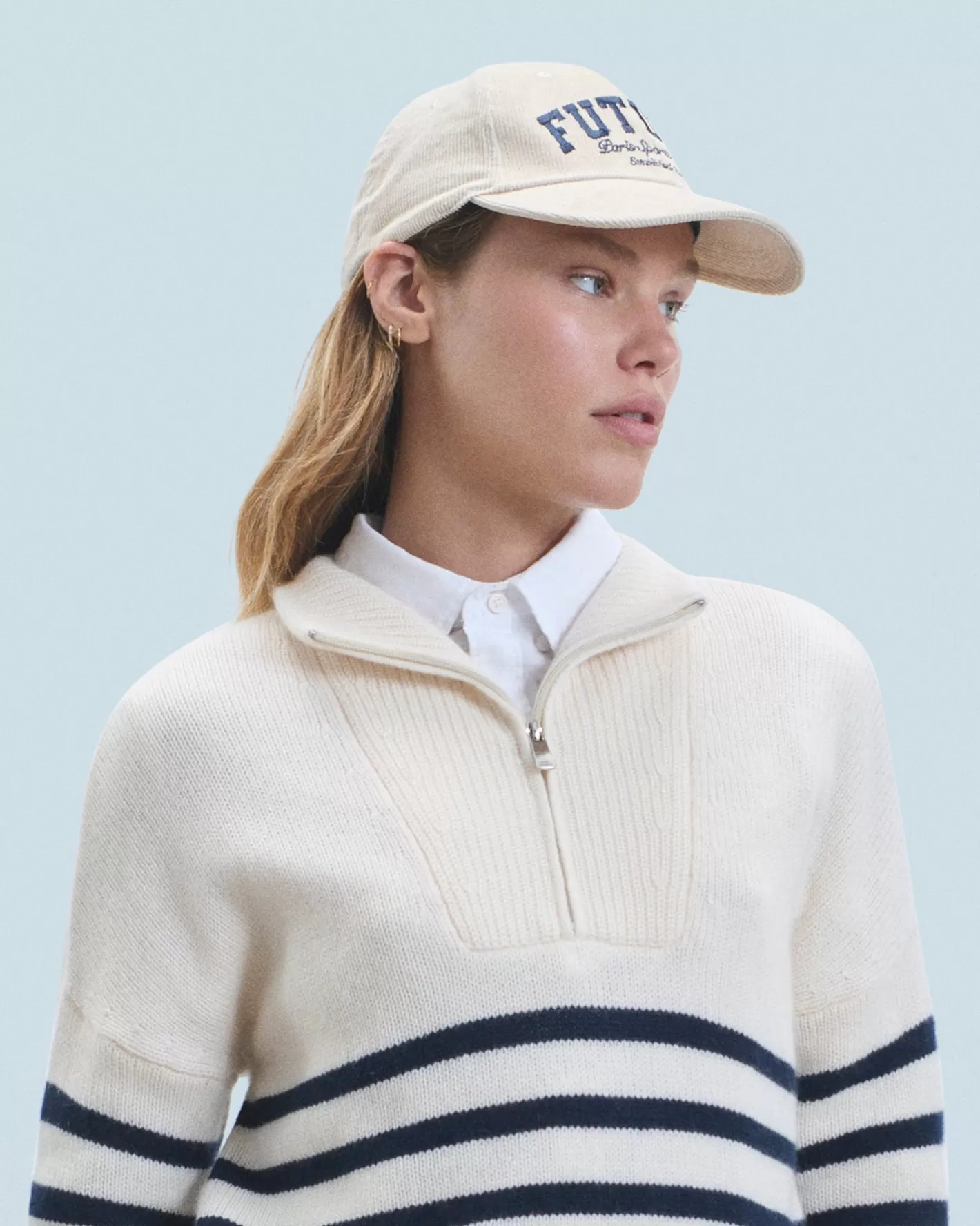Cappellino Con Visiera Curva Velluto A Coste-FROM FUTURE Shop