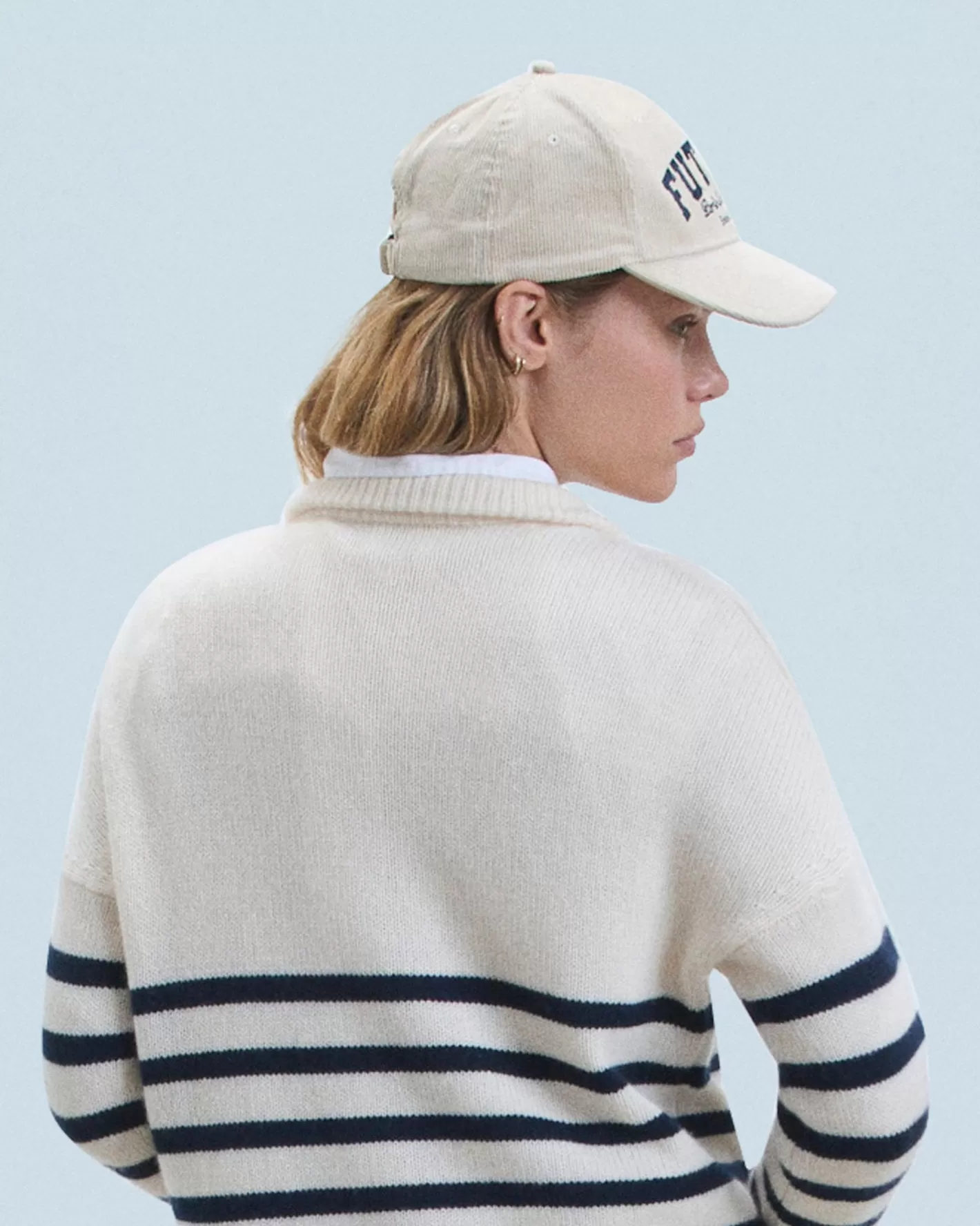 Cappellino Con Visiera Curva Velluto A Coste-FROM FUTURE Shop