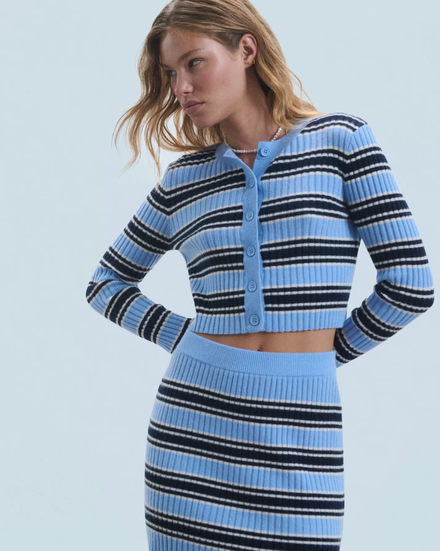 Cardigan A Righe-FROM FUTURE Flash Sale
