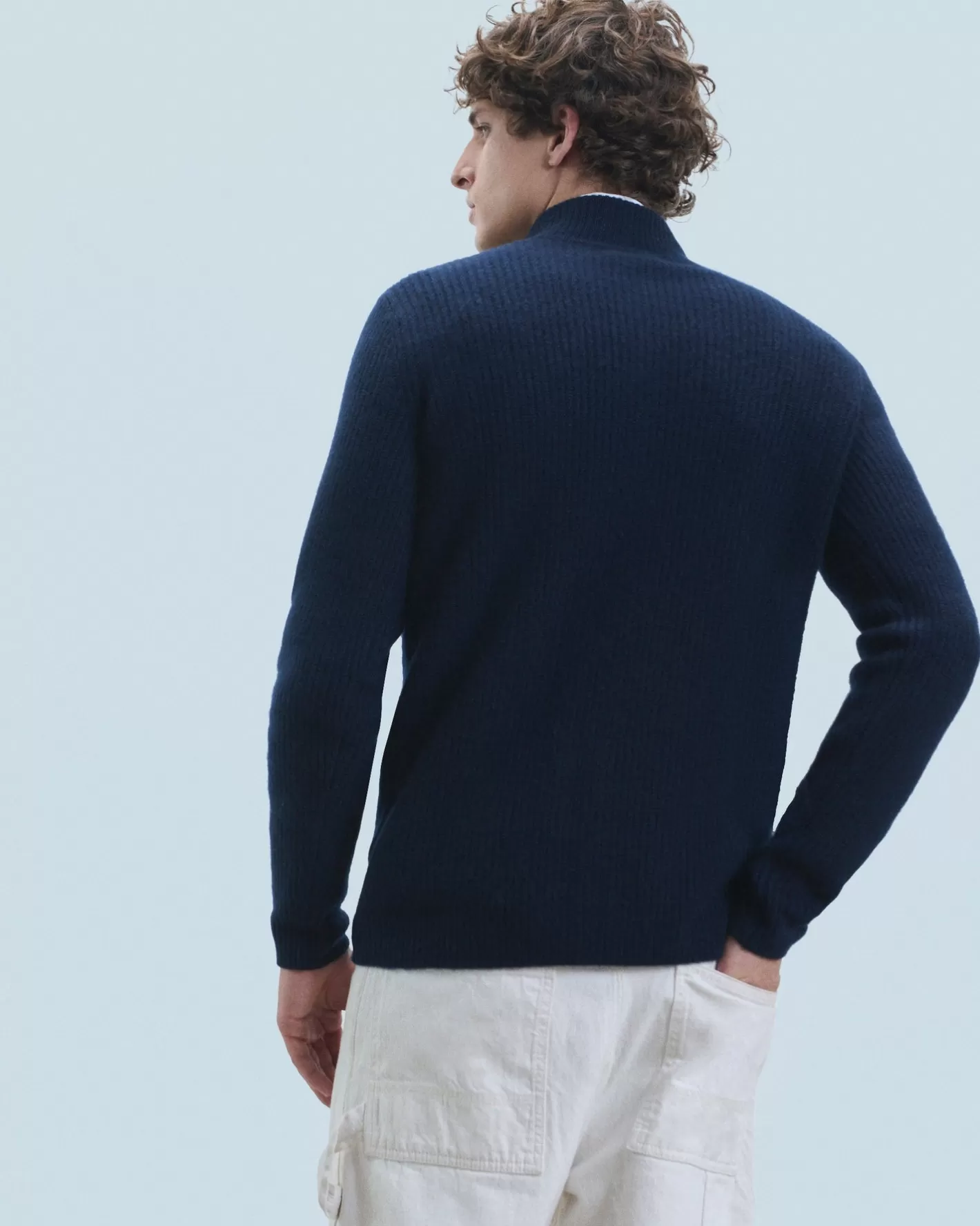 Cardigan-pullover A Coste Con Zip-FROM FUTURE Best Sale