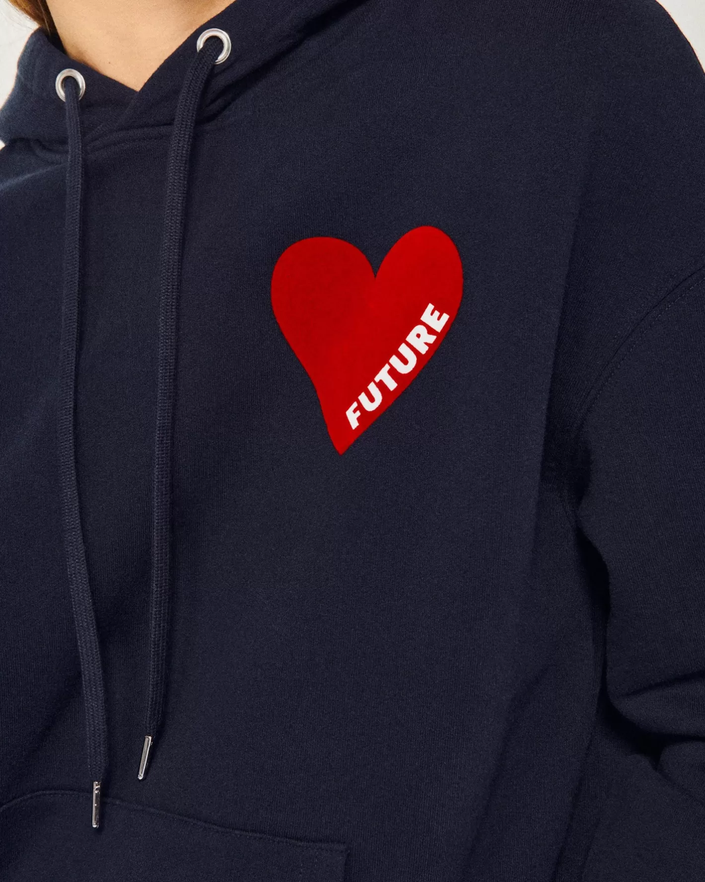 Felpa Con Cappuccio Cuore-FROM FUTURE Store