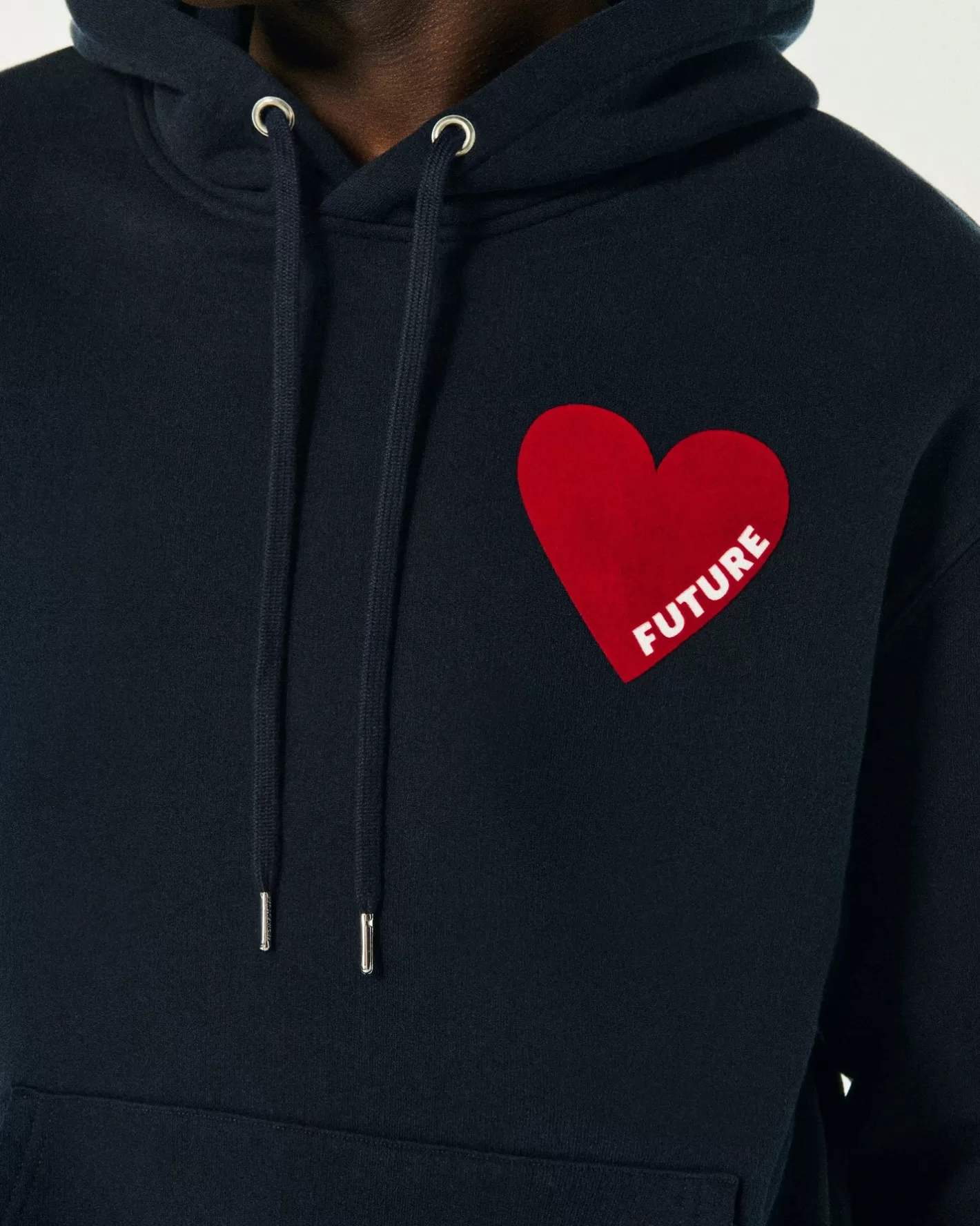 Felpa Con Cappuccio Cuore-FROM FUTURE Store