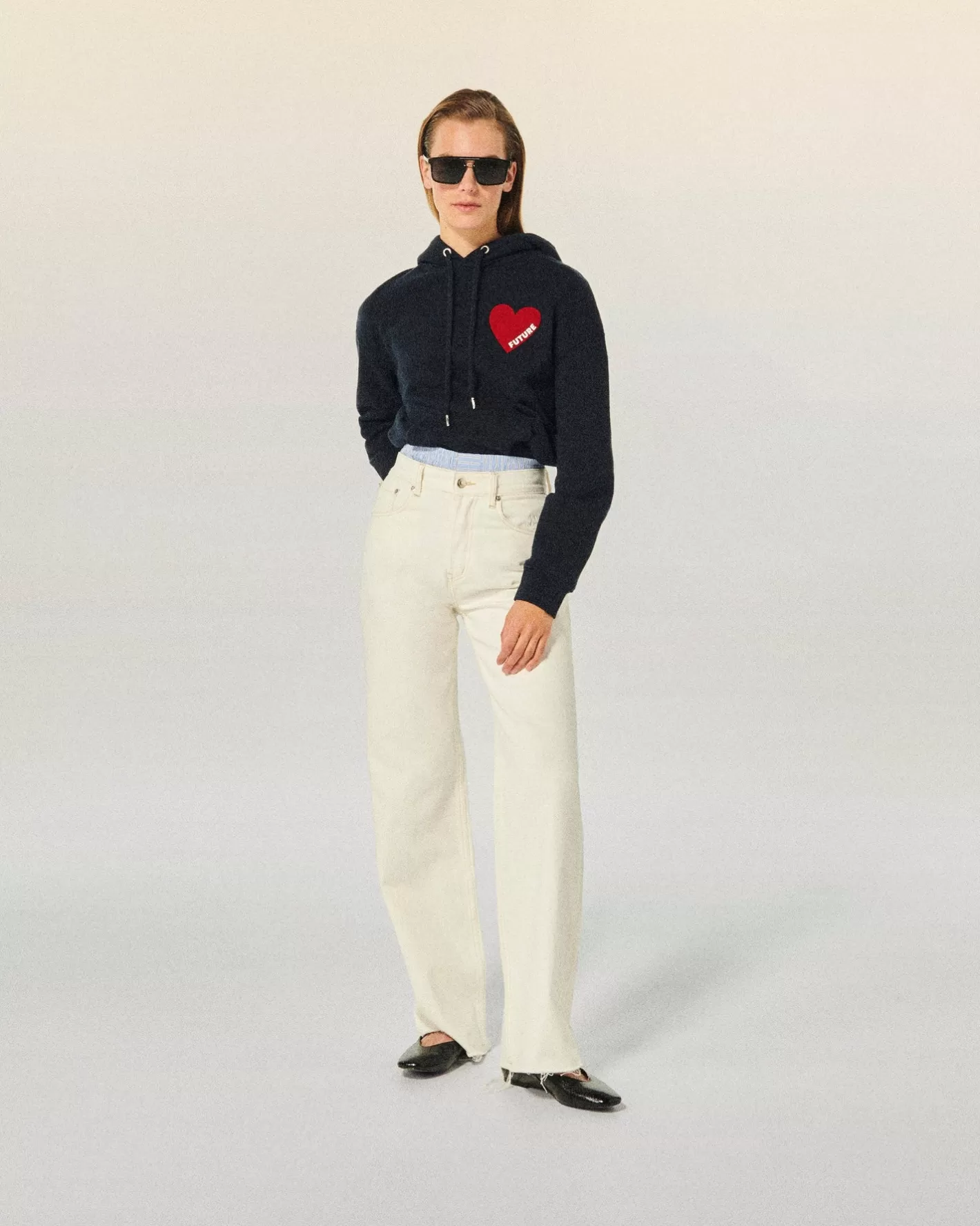 Felpa Con Cappuccio Cuore-FROM FUTURE Store