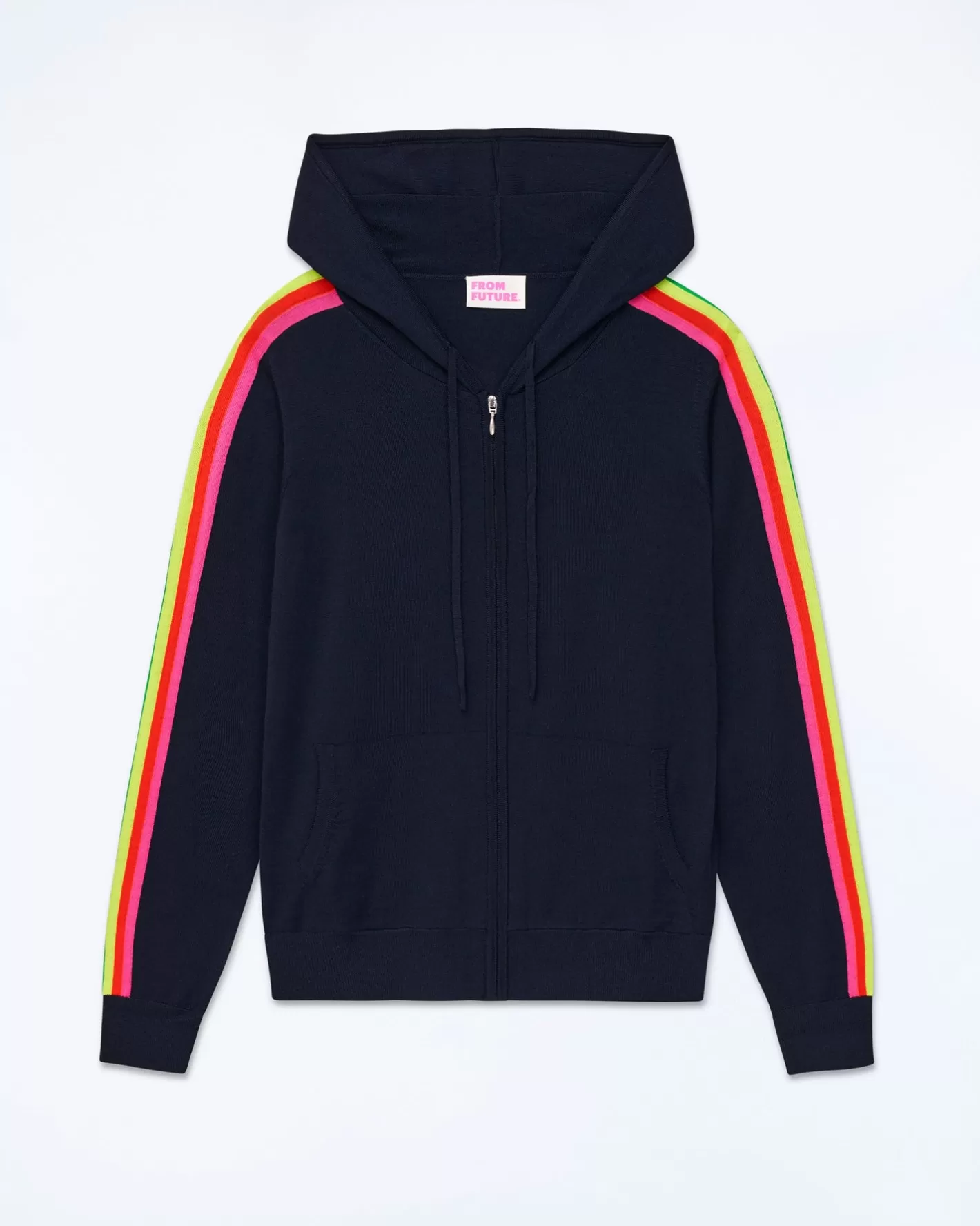 Felpa-maglione Con Zip Banda Multicolore-FROM FUTURE Best Sale