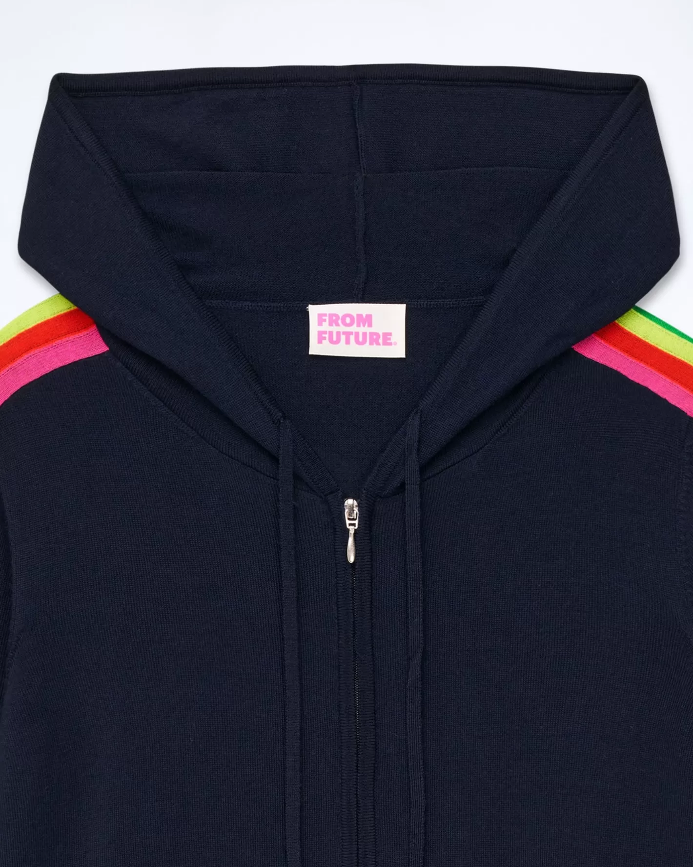 Felpa-maglione Con Zip Banda Multicolore-FROM FUTURE Best Sale