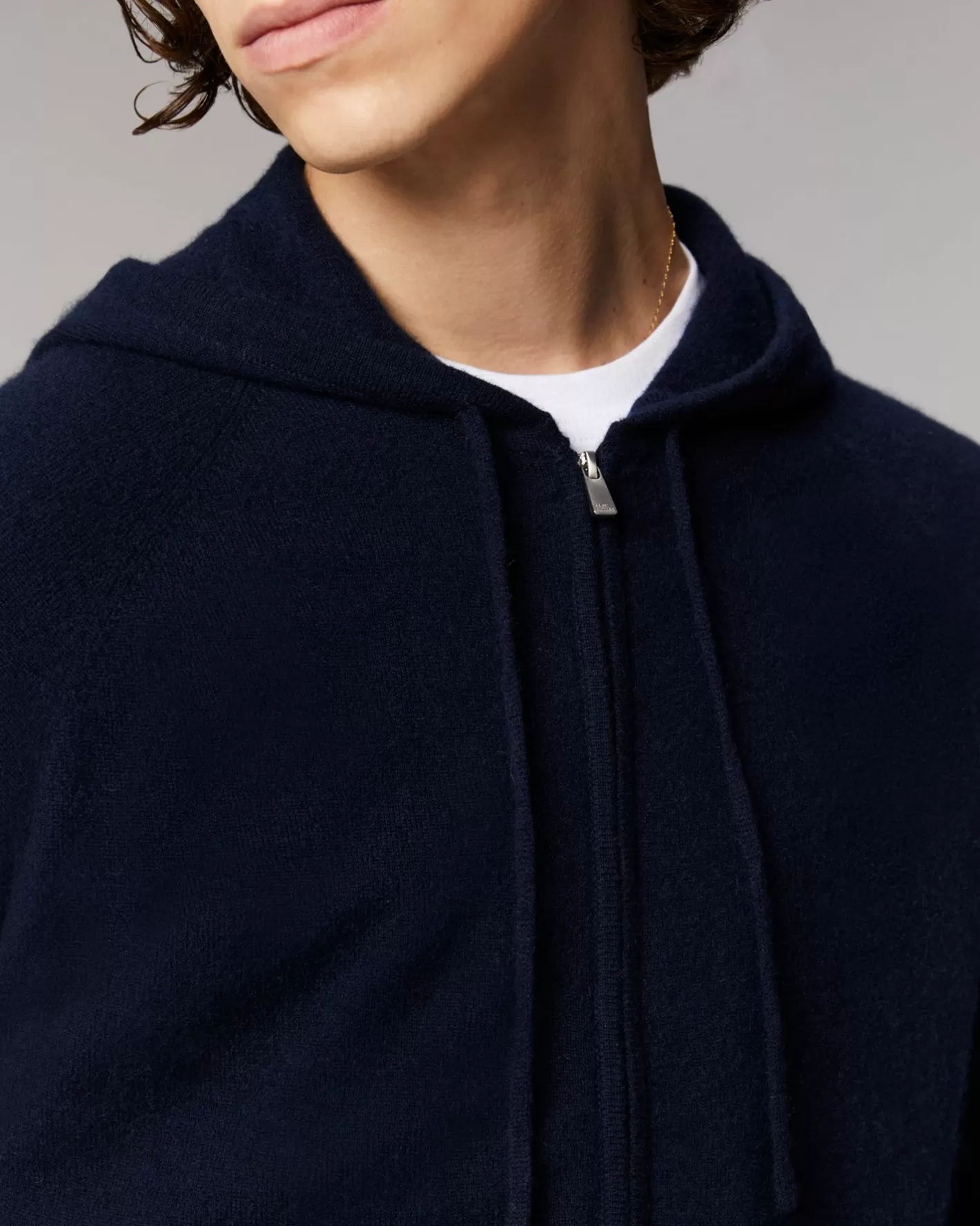 Felpa-pullover Con Zip Basic-FROM FUTURE Fashion