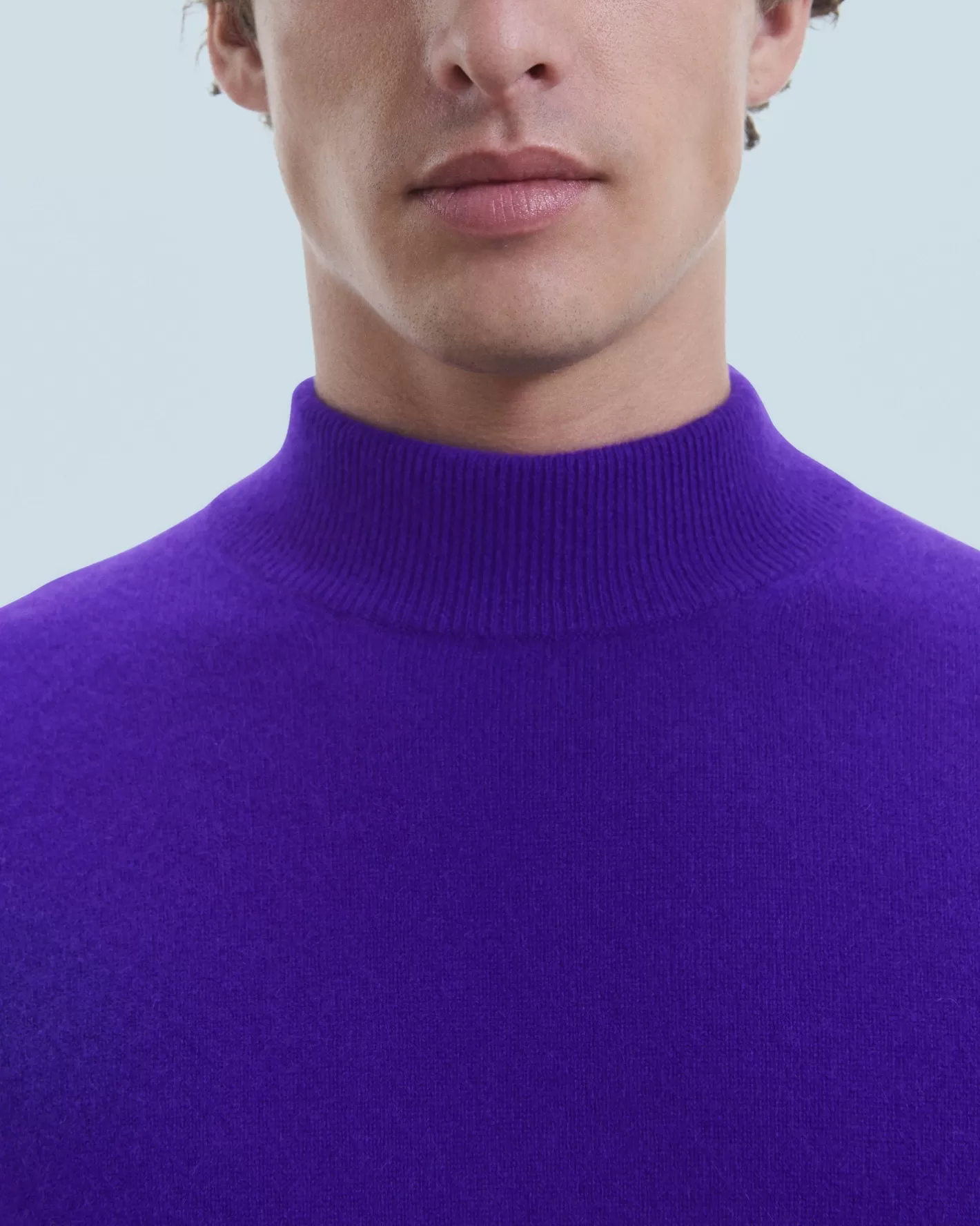 Maglione Collo Alto Basic Leggero-FROM FUTURE Store
