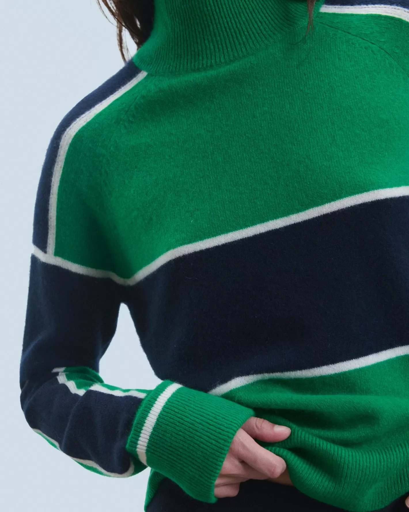 Maglione Collo Alto Con Bande-FROM FUTURE Cheap
