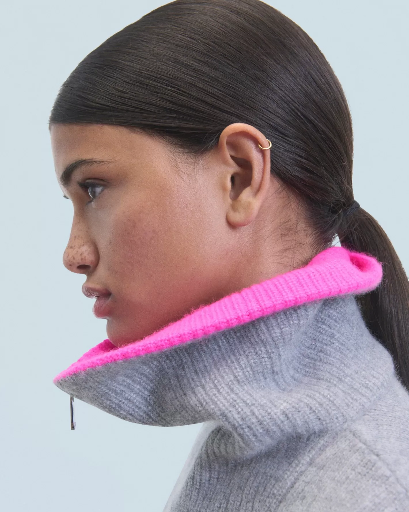 Maglione Collo Alto Con Zip-FROM FUTURE Online