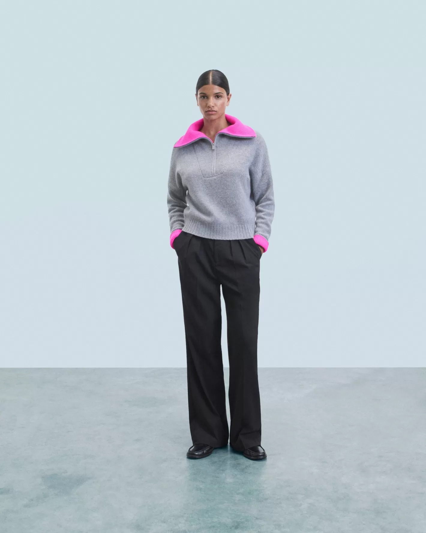 Maglione Collo Alto Con Zip-FROM FUTURE Online