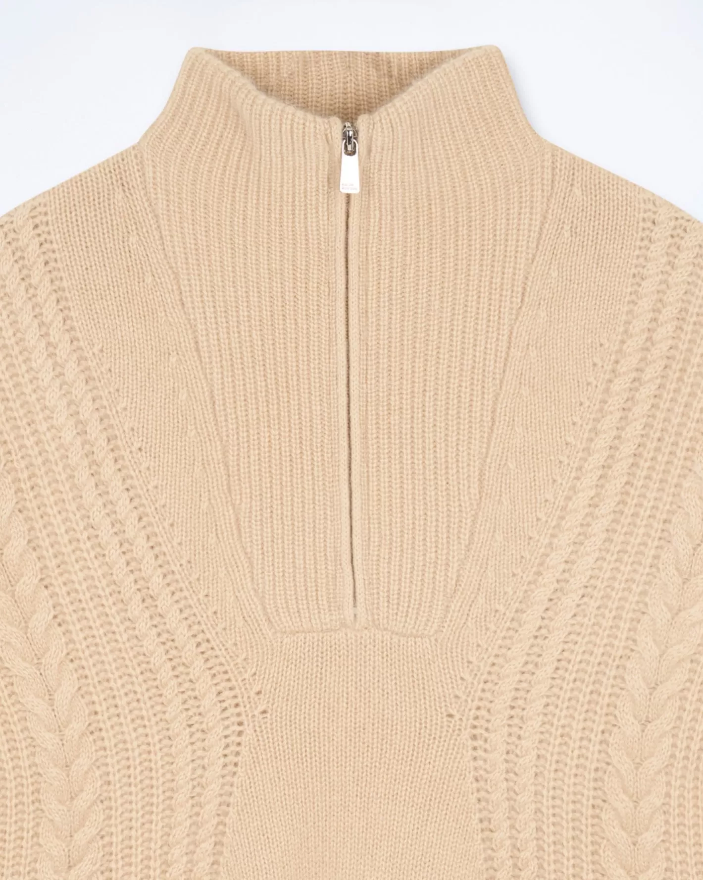 Maglione Collo Alto Con Zip Maglia A Trecce-FROM FUTURE Outlet