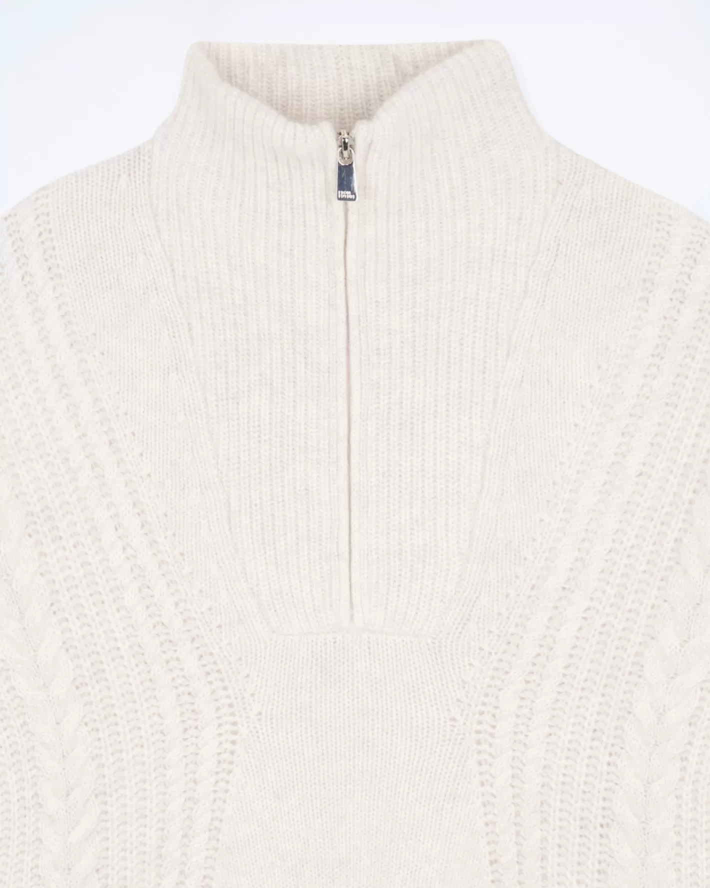 Maglione Collo Alto Con Zip Maglia A Trecce-FROM FUTURE Cheap