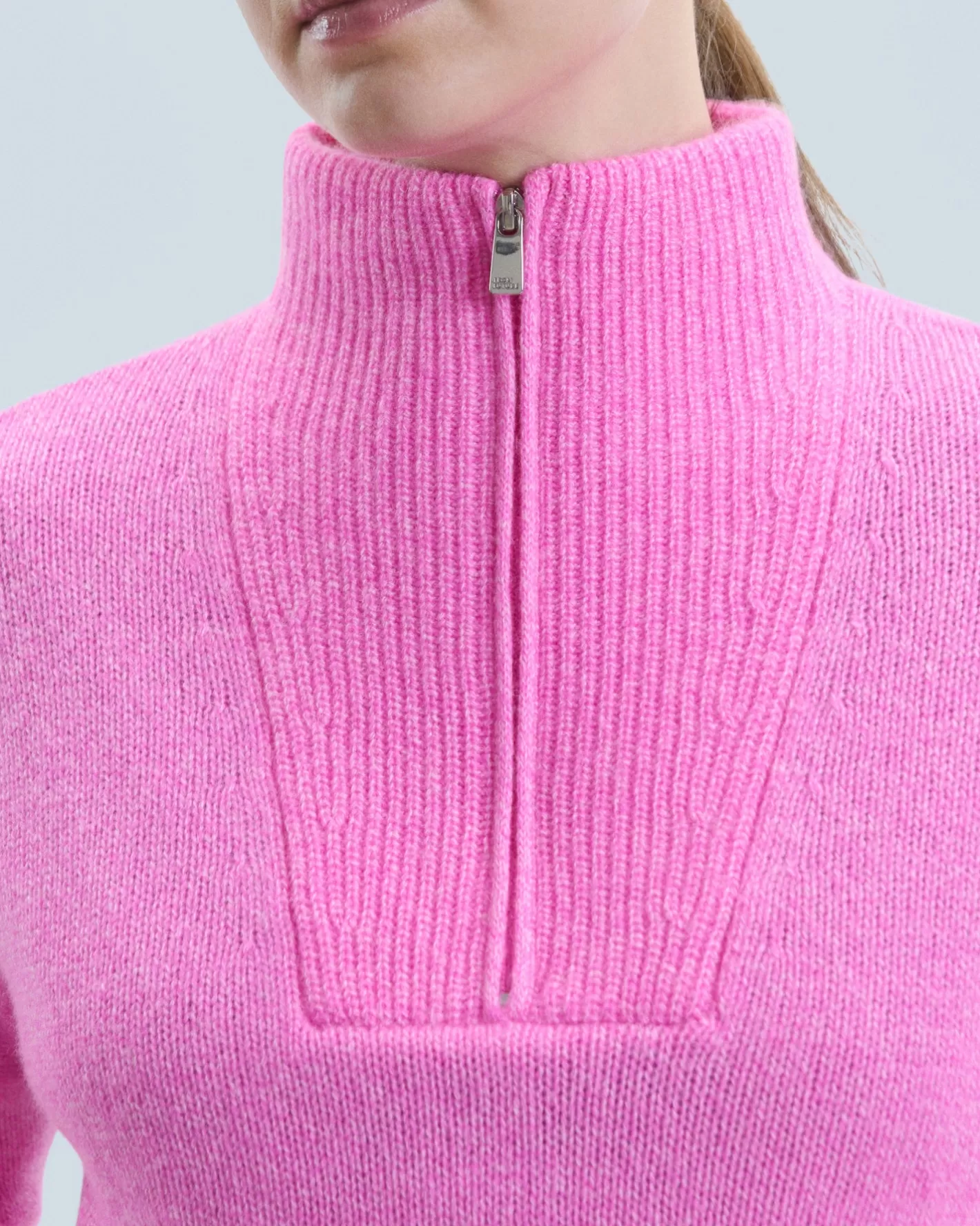 Maglione Collo Alto Con Zip Pesante-FROM FUTURE Store
