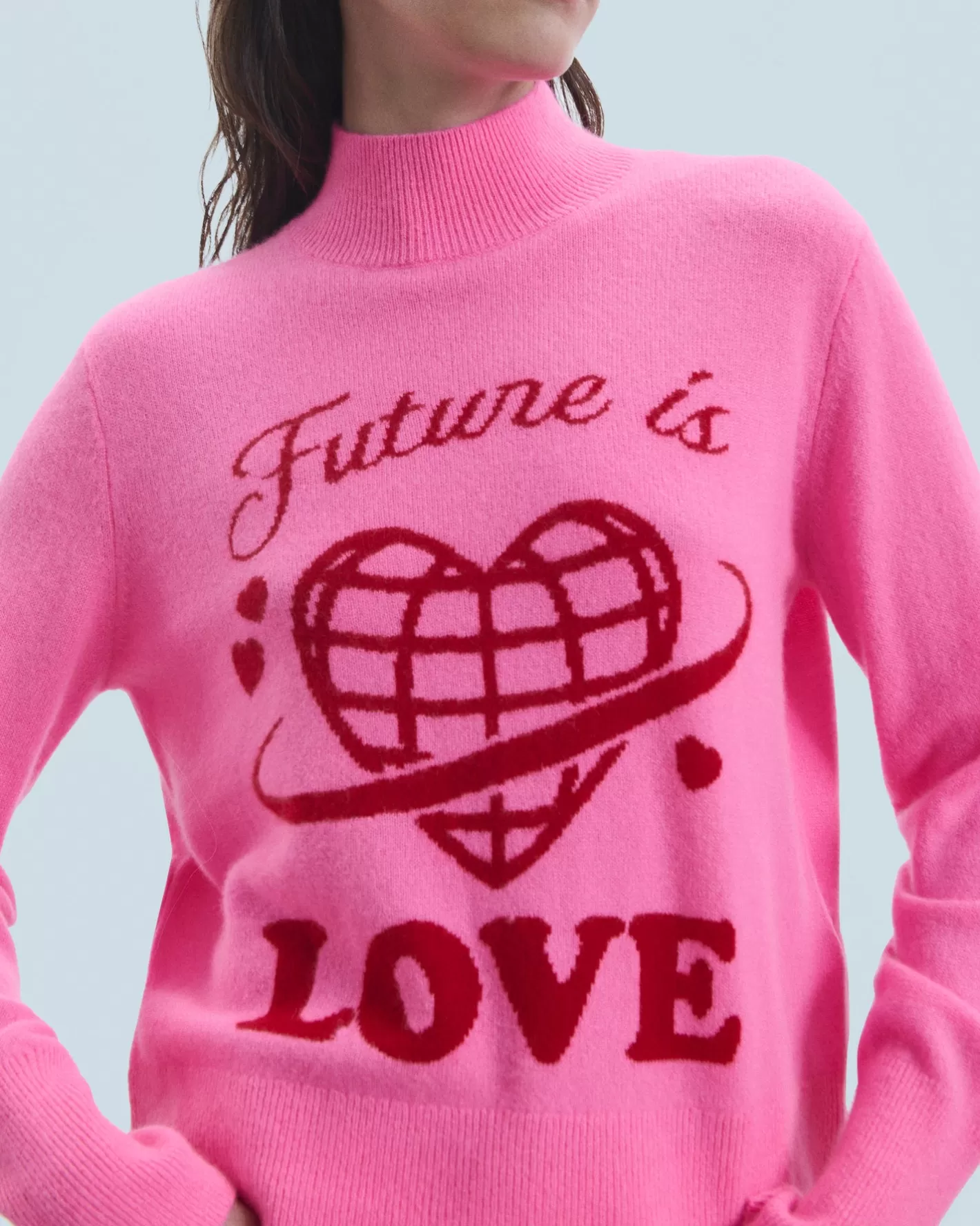 Maglione Collo Alto Future Is Love-FROM FUTURE Store