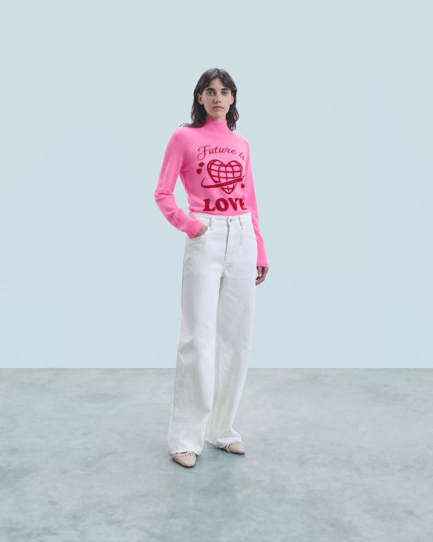 Maglione Collo Alto Future Is Love-FROM FUTURE Store