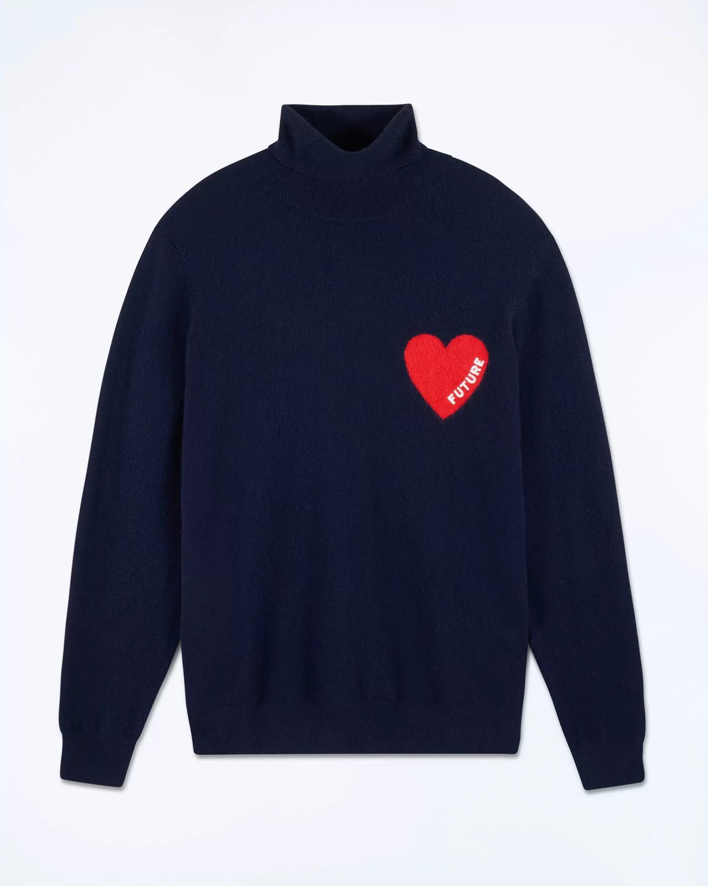 Maglione Collo Dolcevita Cuore-FROM FUTURE Outlet