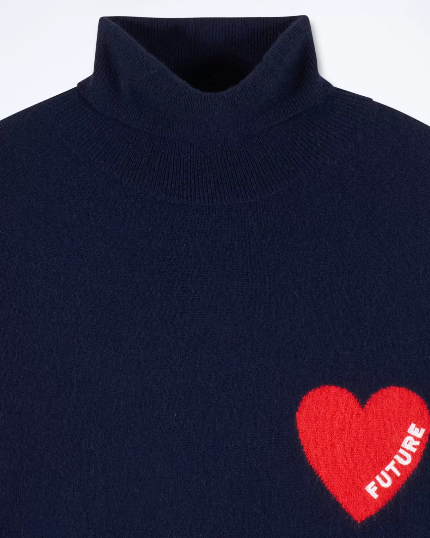 Maglione Collo Dolcevita Cuore-FROM FUTURE Outlet