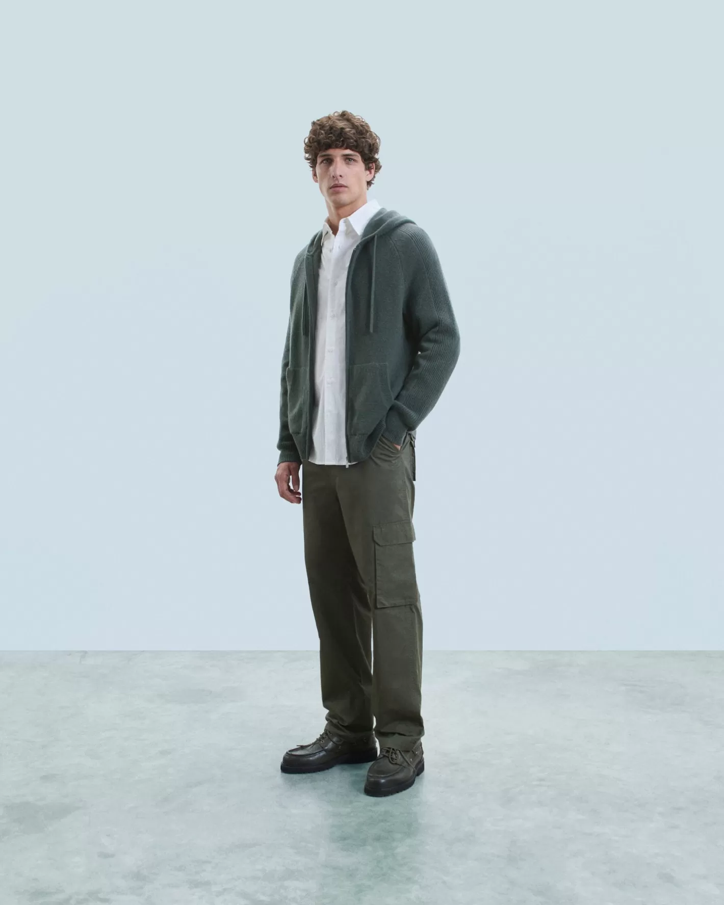 Maglione Con Cappuccio E Zip-FROM FUTURE Discount