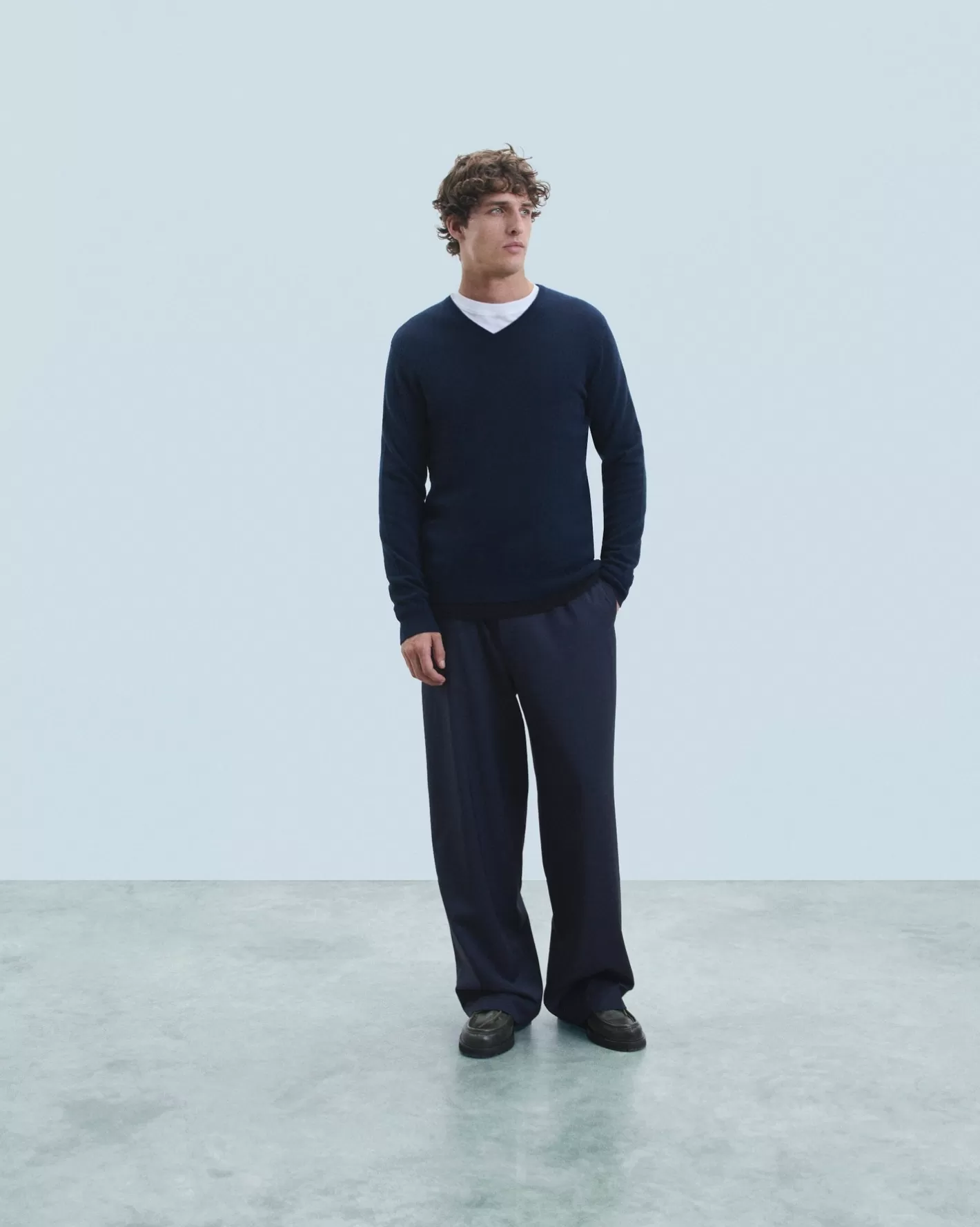 Maglione Scollo A V Basic-FROM FUTURE Shop