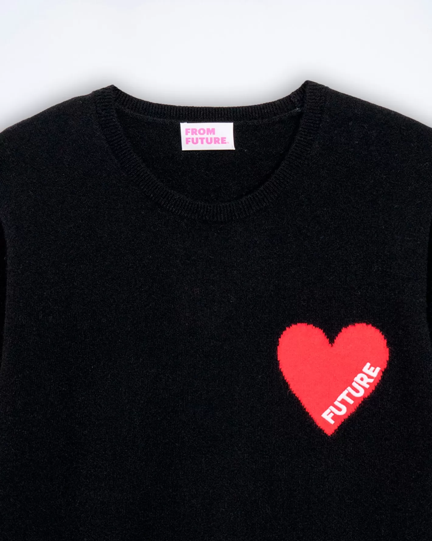 Maglione Scollo Tondo Cuore-FROM FUTURE Cheap