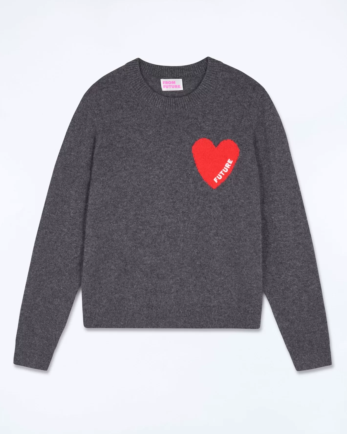Maglione Scollo Tondo Cuore Leggero-FROM FUTURE Flash Sale