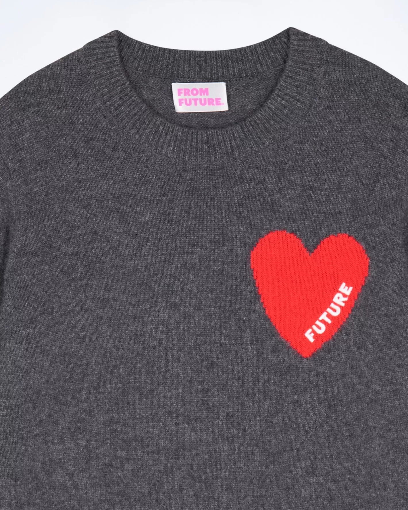 Maglione Scollo Tondo Cuore Leggero-FROM FUTURE Flash Sale