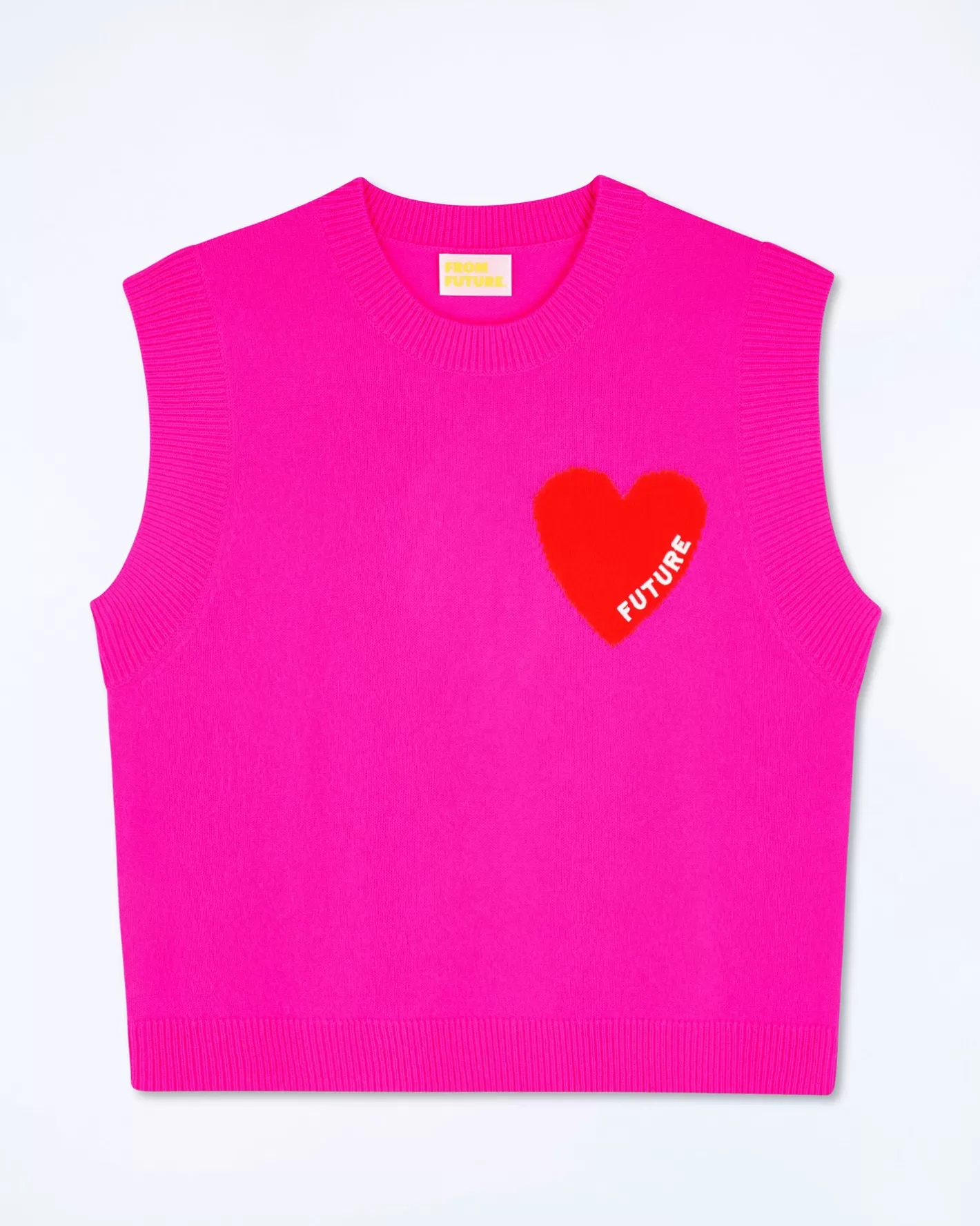 Maglione Senza Maniche Cuore Leggero-FROM FUTURE Cheap