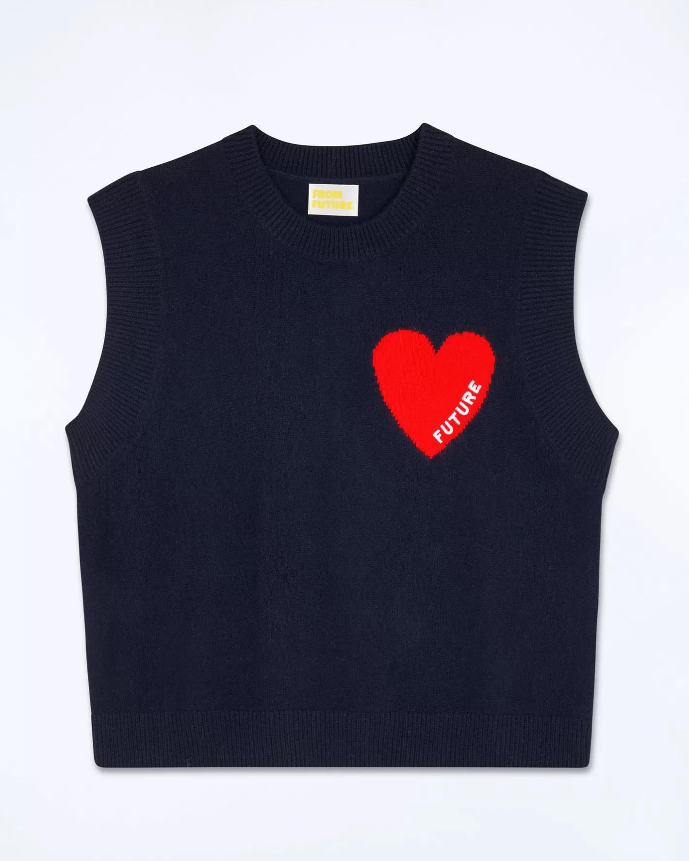 Maglione Senza Maniche Cuore Leggero-FROM FUTURE Discount