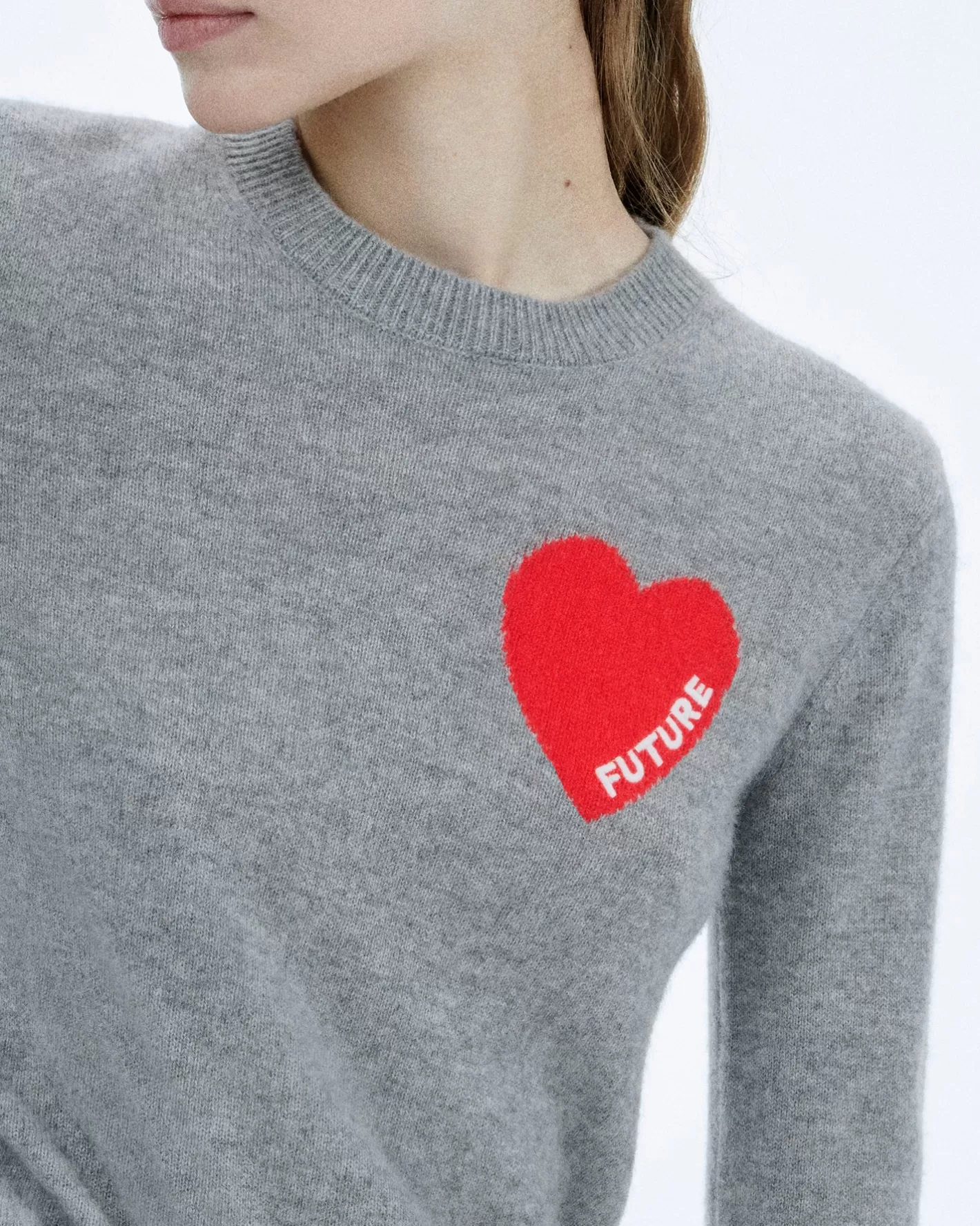 Maglioni Scollo Tondo Cuore Ricamo Future Light-FROM FUTURE Best