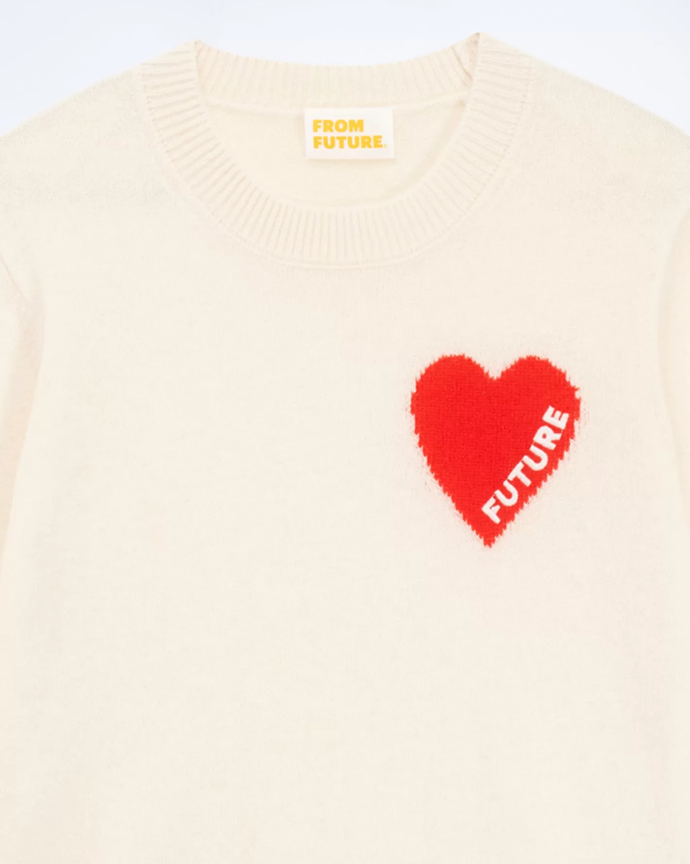 Maglioni Scollo Tondo Cuore Ricamo Future Light-FROM FUTURE New