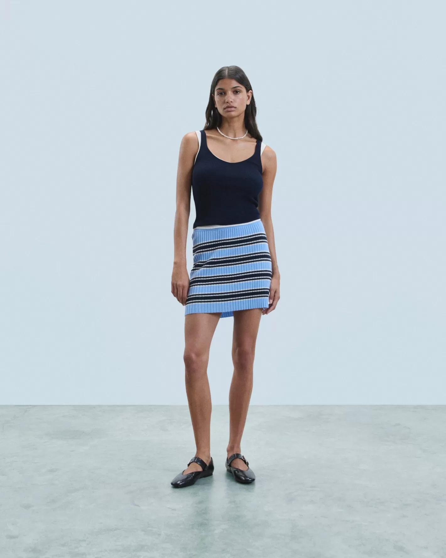 Minigonna A Righe-FROM FUTURE Discount