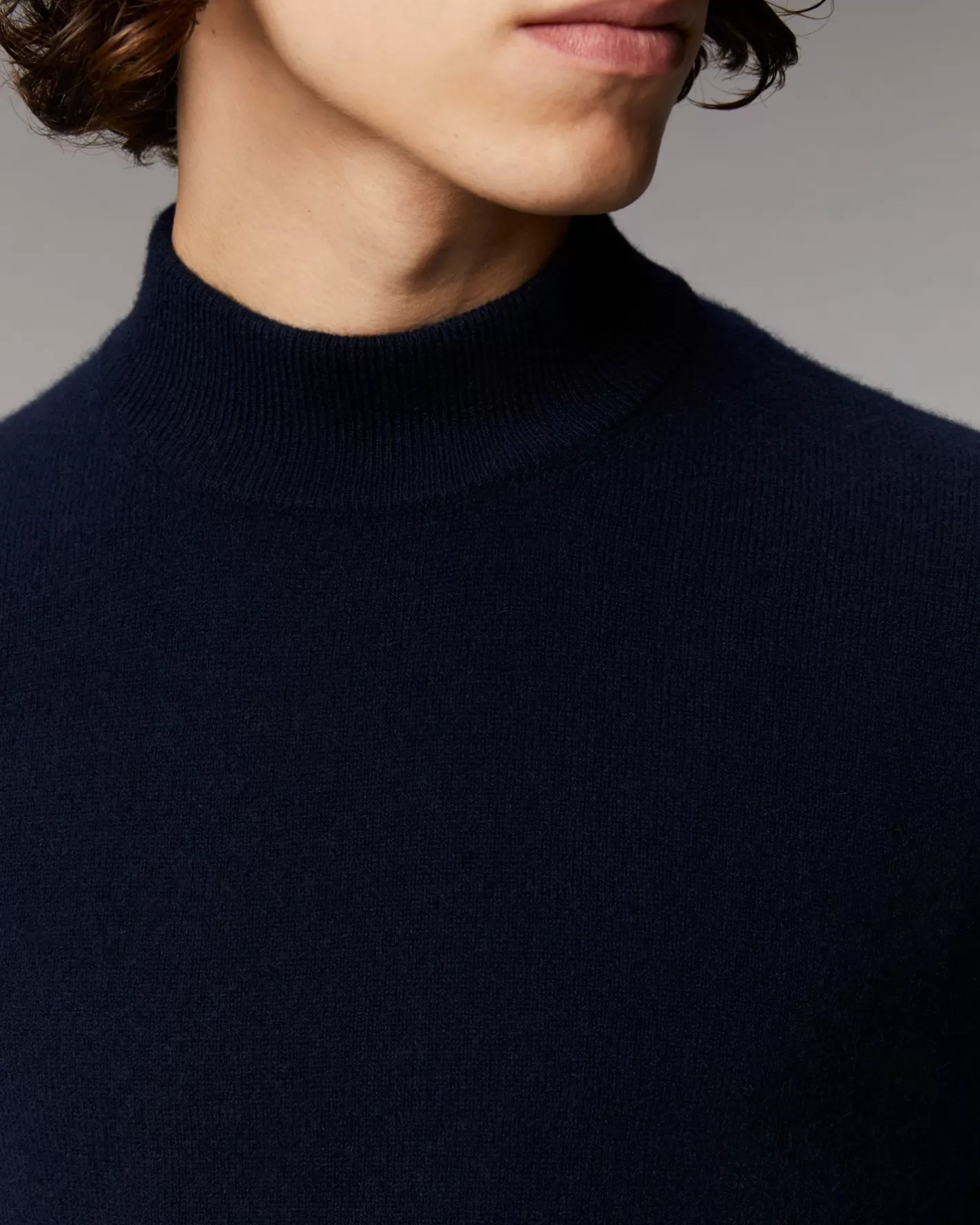 Pullover Collo Alto Basic Leggero-FROM FUTURE Best Sale
