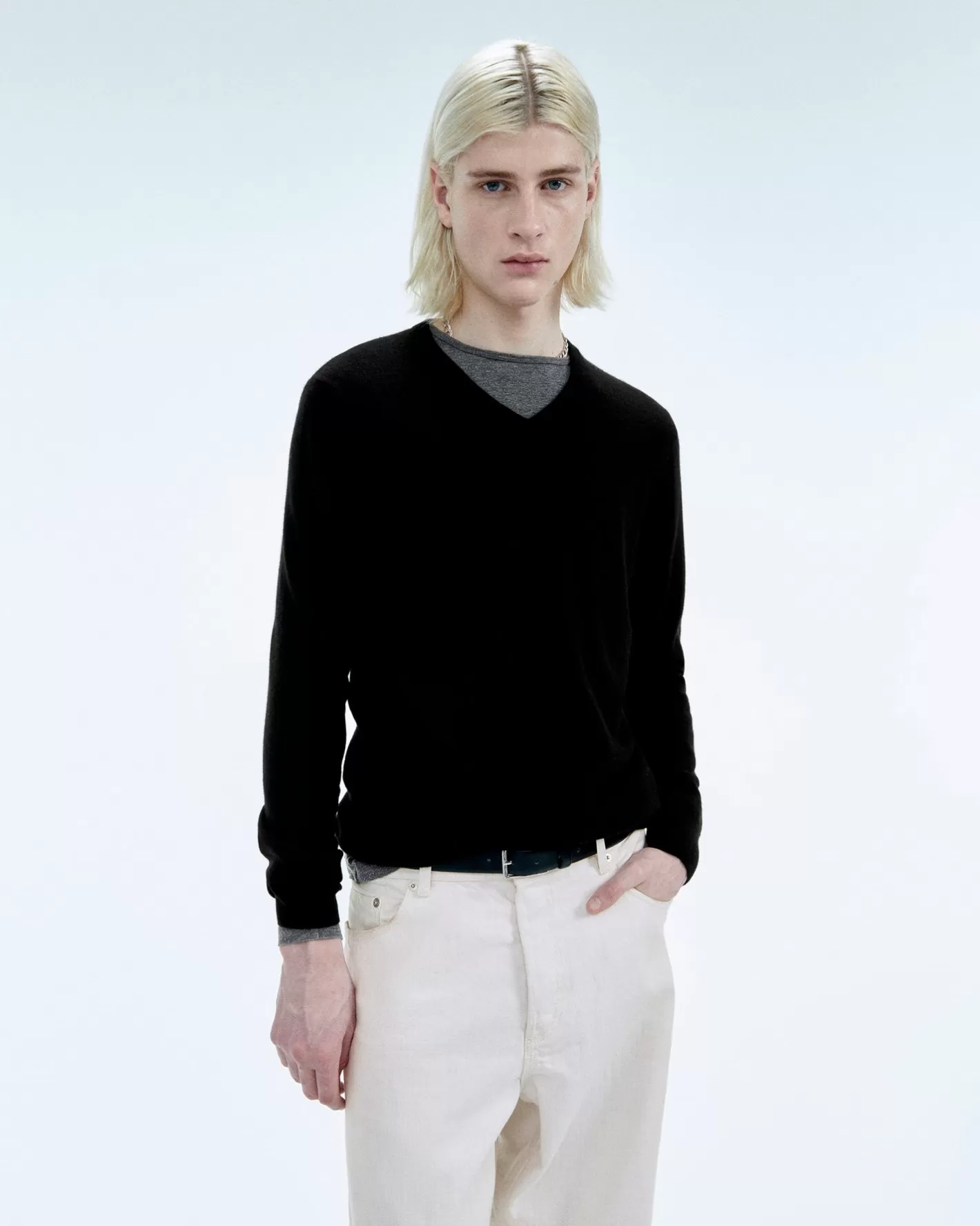 Pullover Scollo A V-FROM FUTURE Discount