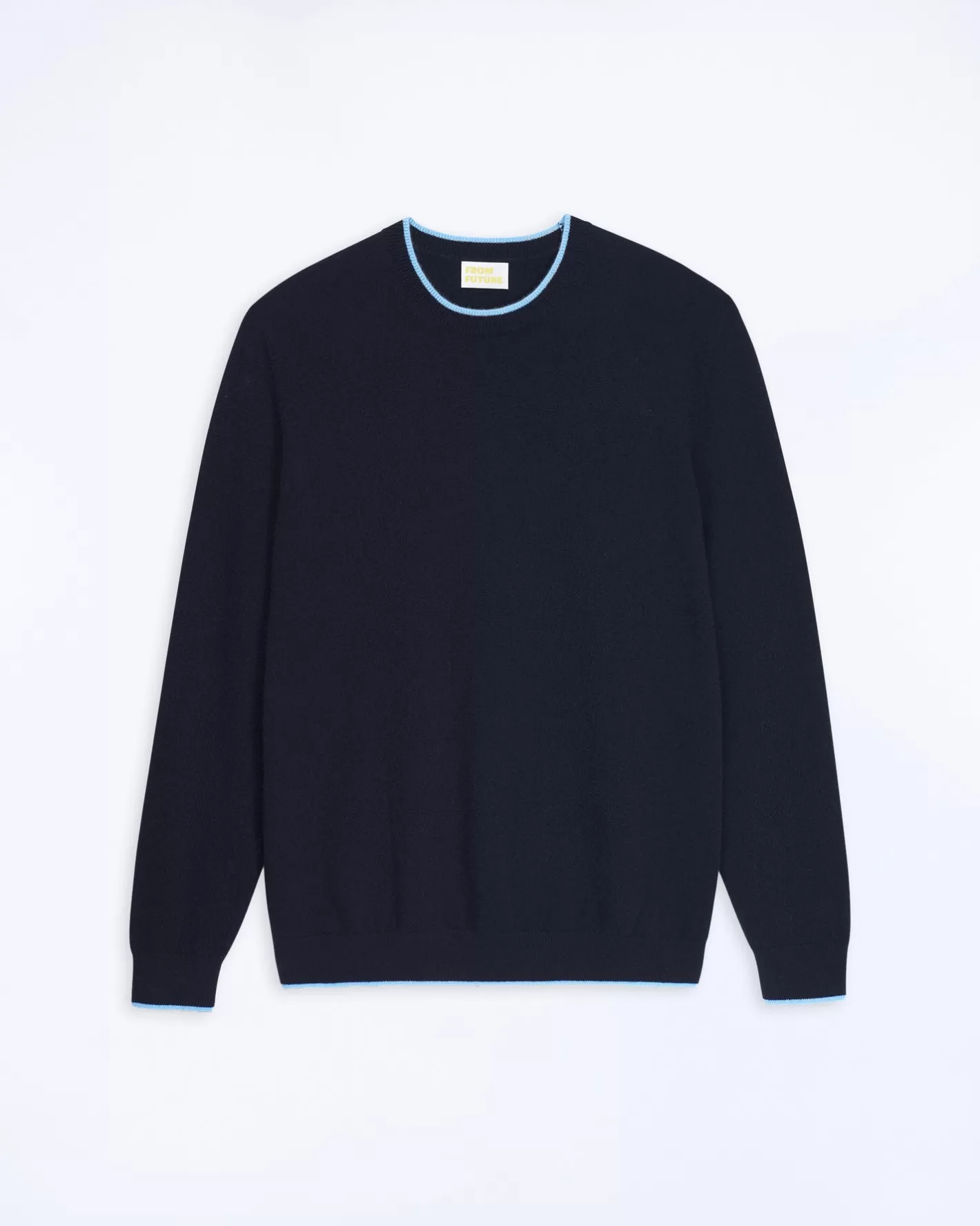 Pullover Scollo Tondo Bordo A Contrasto-FROM FUTURE Flash Sale