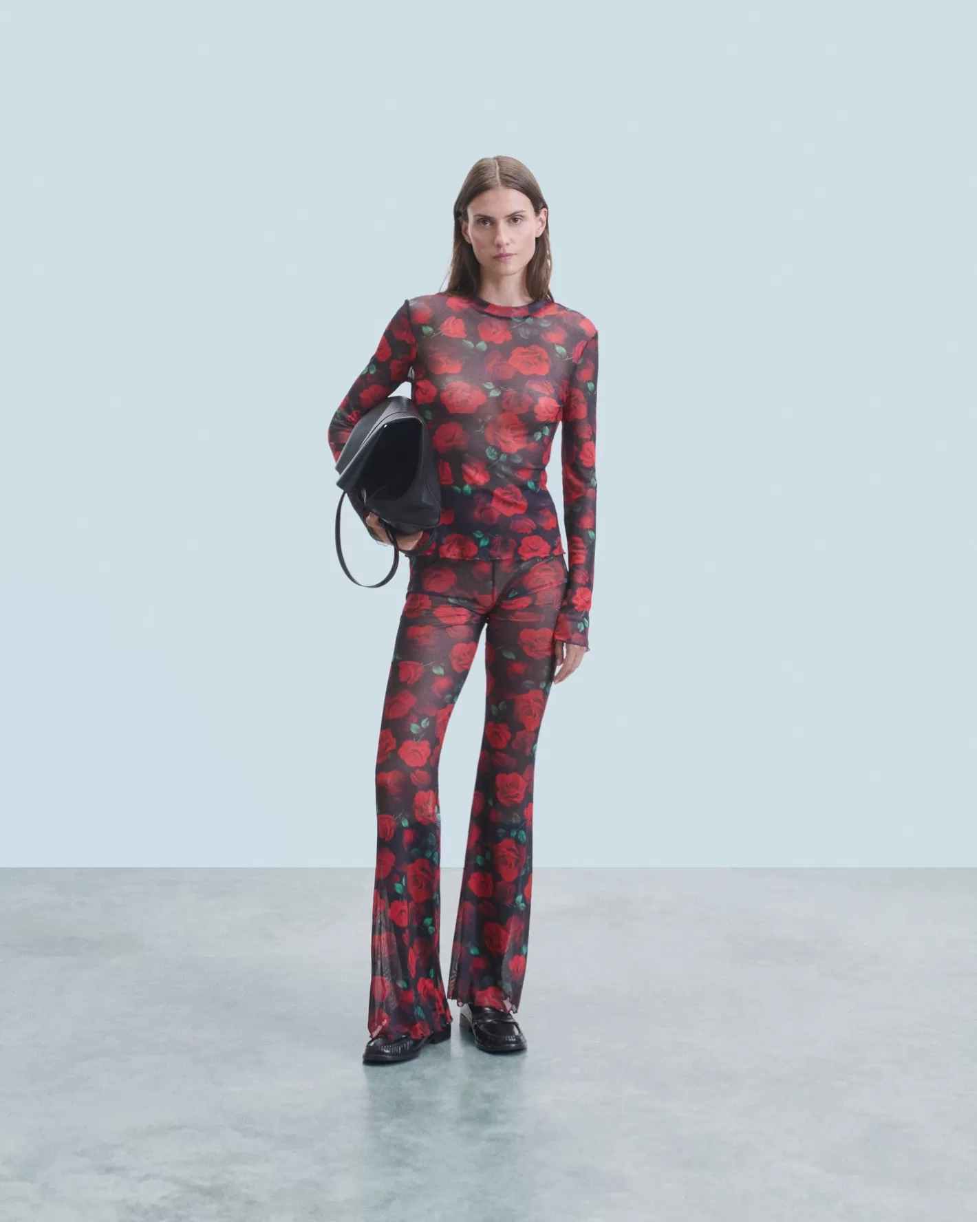 Top Maniche Lunghe Mesh-FROM FUTURE Fashion