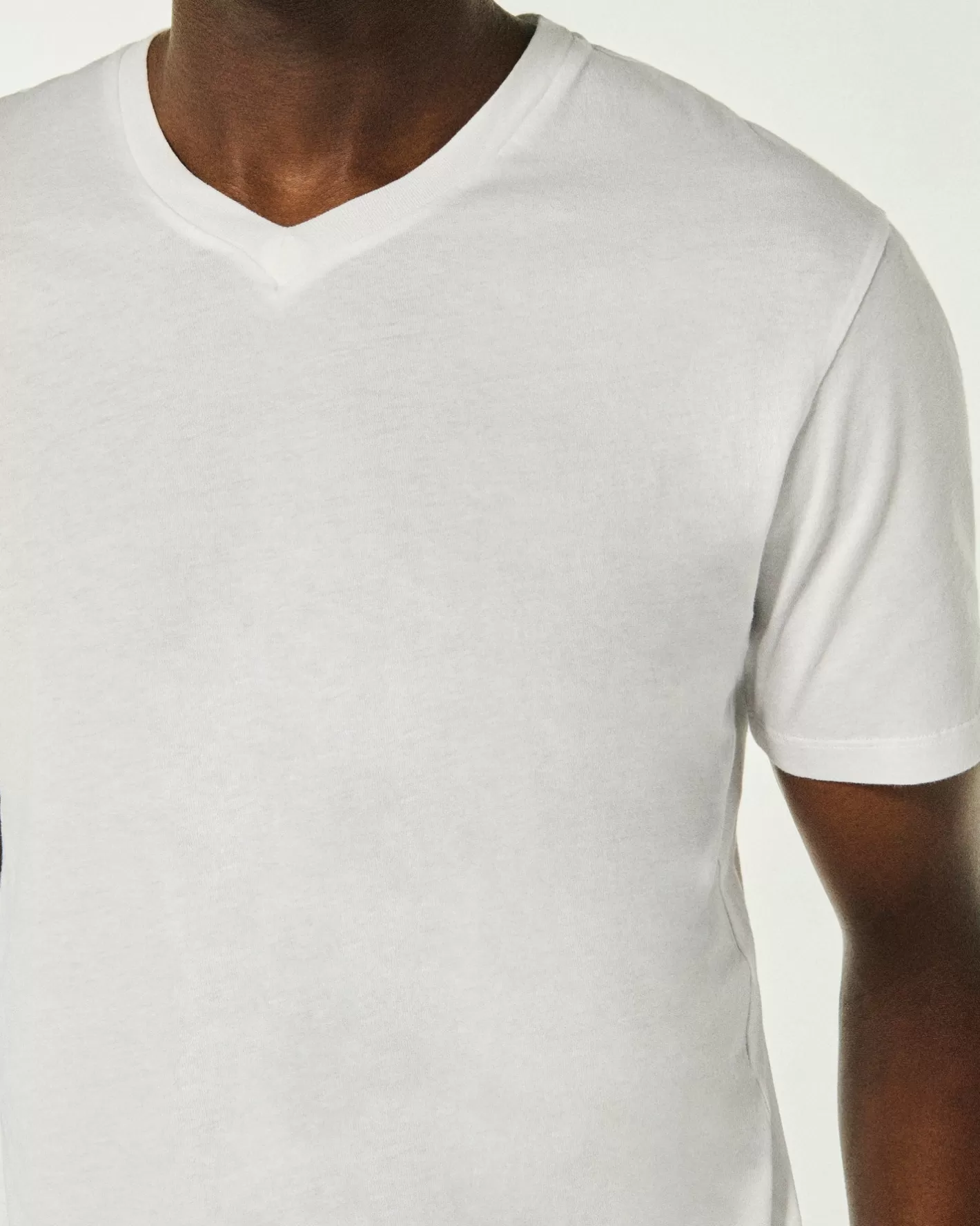 T-shirt Scollo A V Maniche Corte-FROM FUTURE Hot