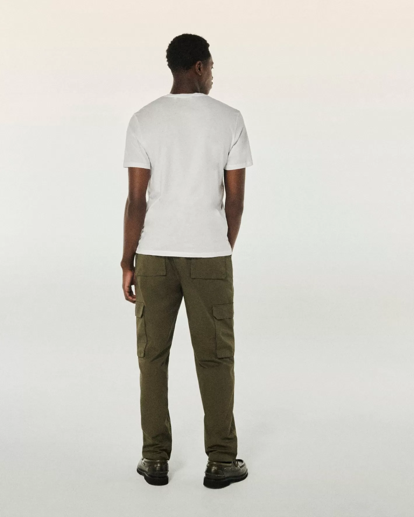 T-shirt Scollo A V Maniche Corte-FROM FUTURE Hot