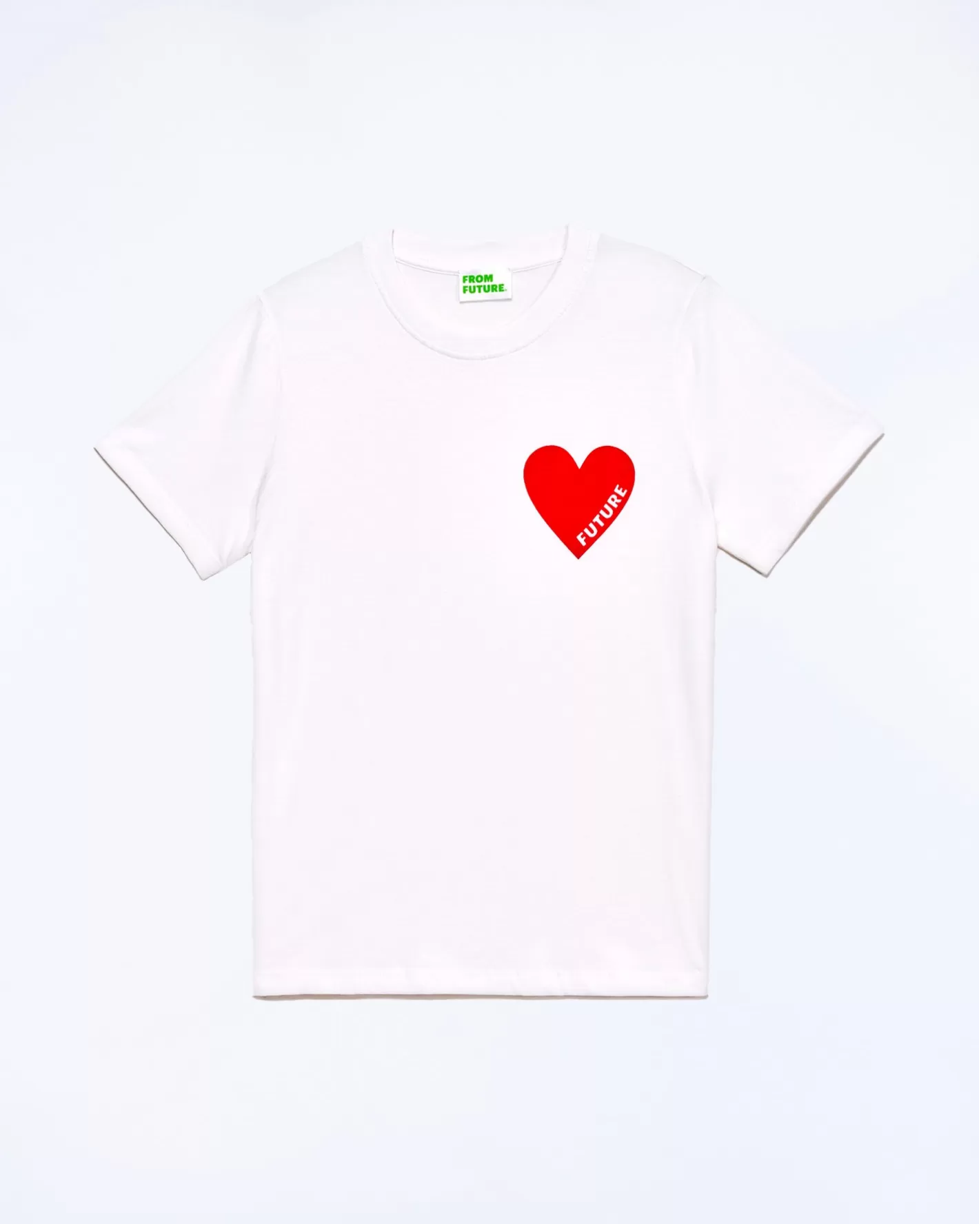 T-Shirt Scollo Tondo Cuore-FROM FUTURE Online
