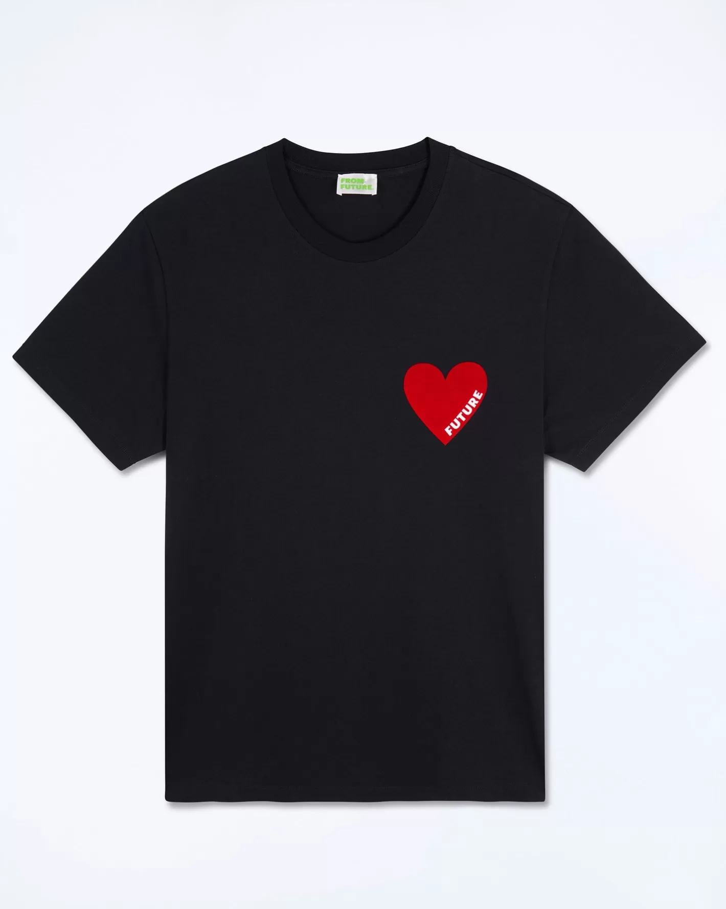 T-Shirt Scollo Tondo Cuore-FROM FUTURE Shop