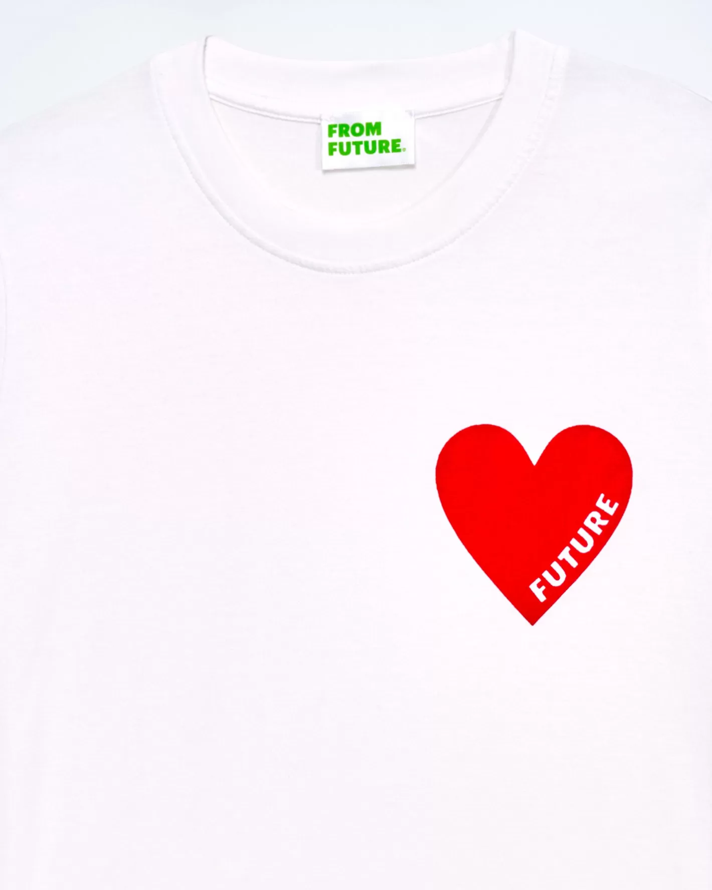 T-Shirt Scollo Tondo Cuore-FROM FUTURE Online