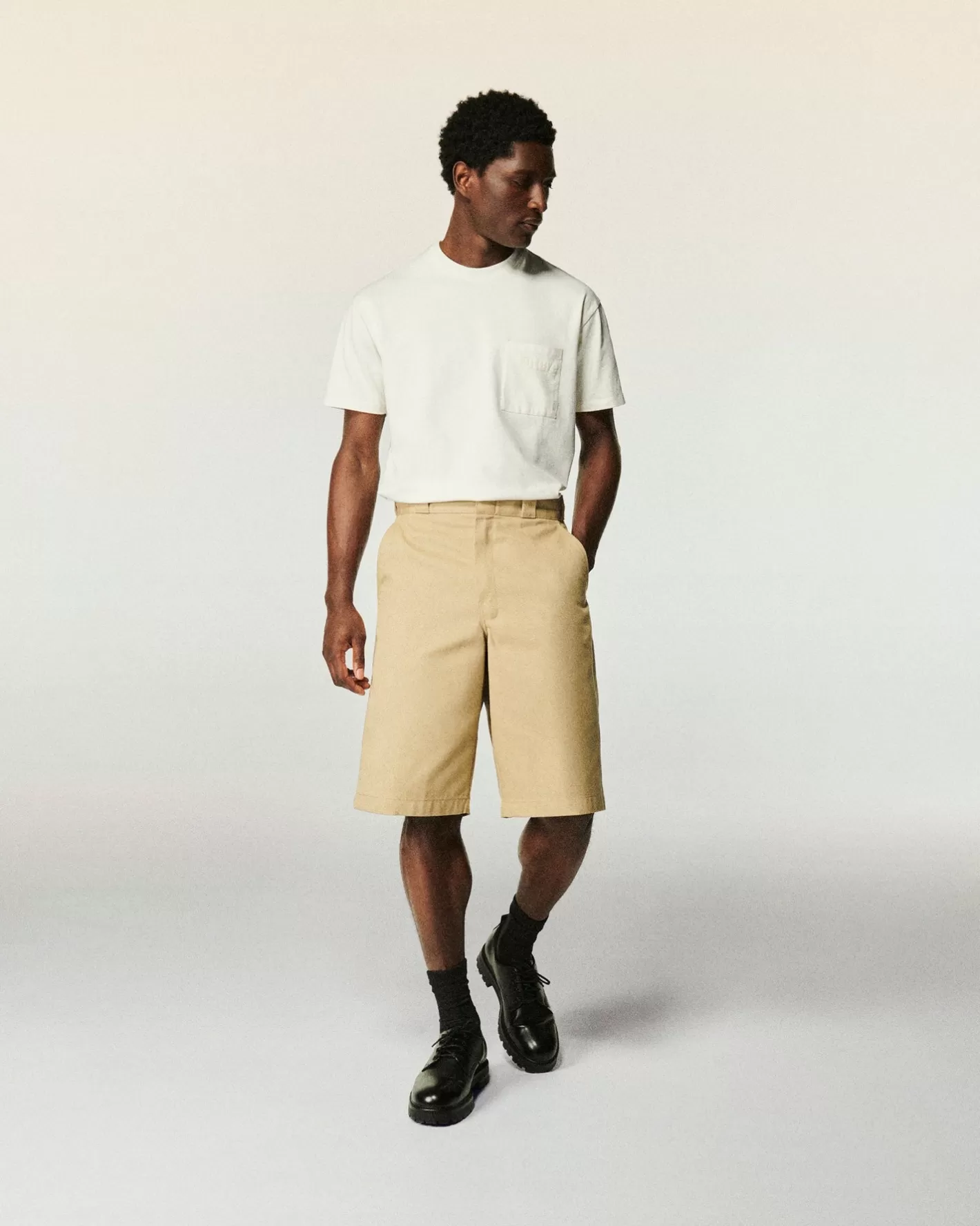 T-shirt Scollo Tondo Tasca-FROM FUTURE Flash Sale