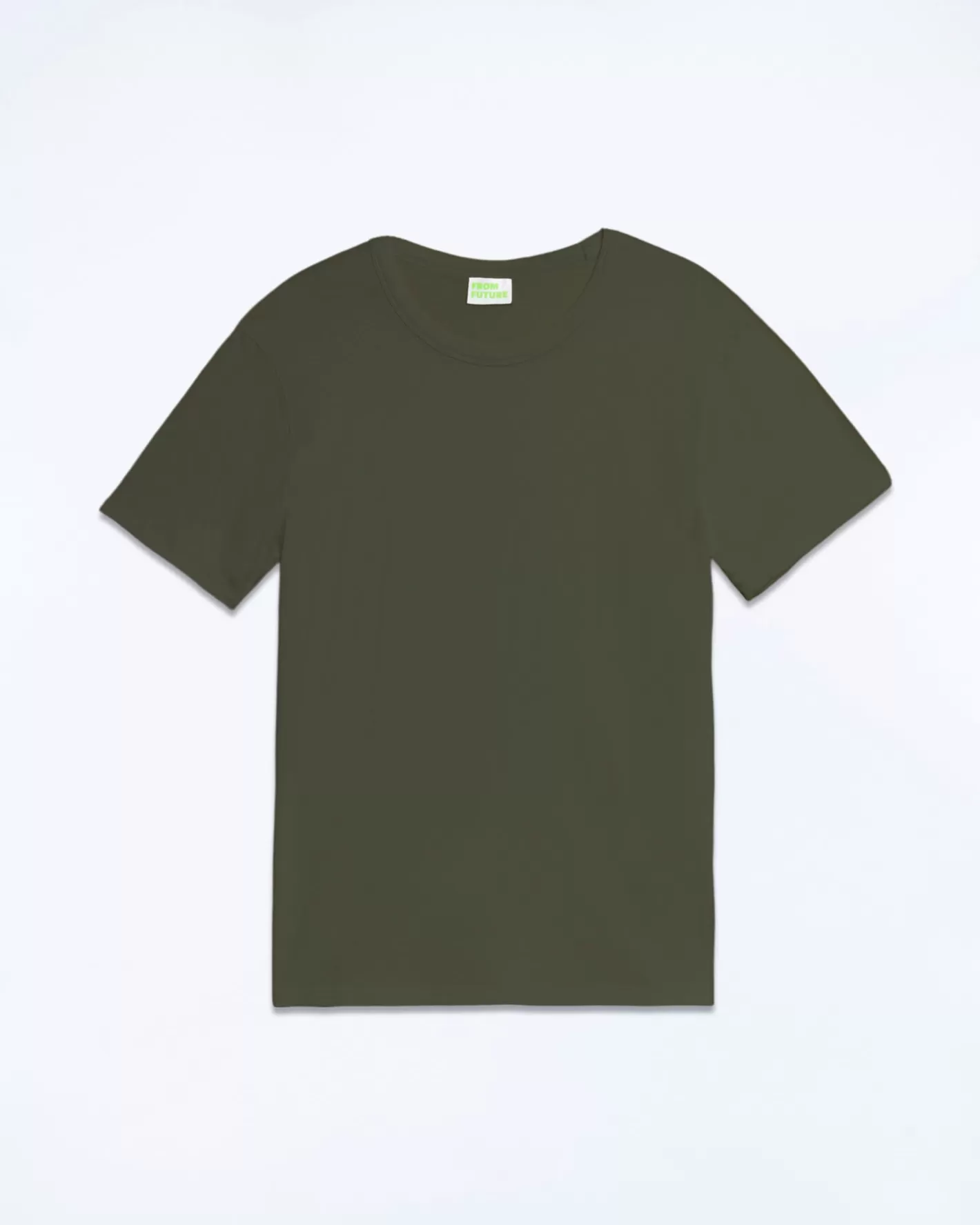 T-shirt Scollo Tondo Tinta Unita-FROM FUTURE Shop