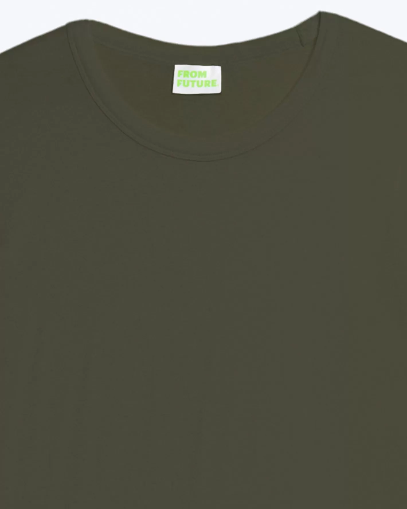 T-shirt Scollo Tondo Tinta Unita-FROM FUTURE Shop