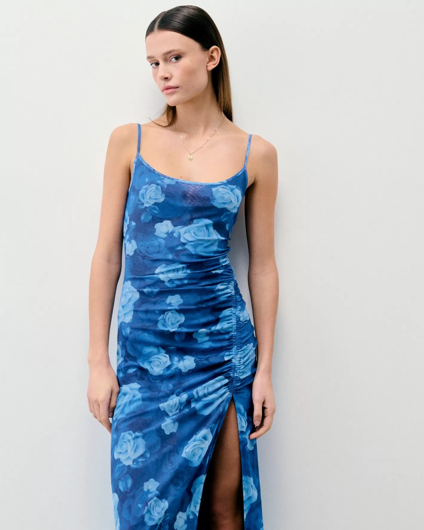 Vestito Lungo Con Spalline Sottili-FROM FUTURE Cheap