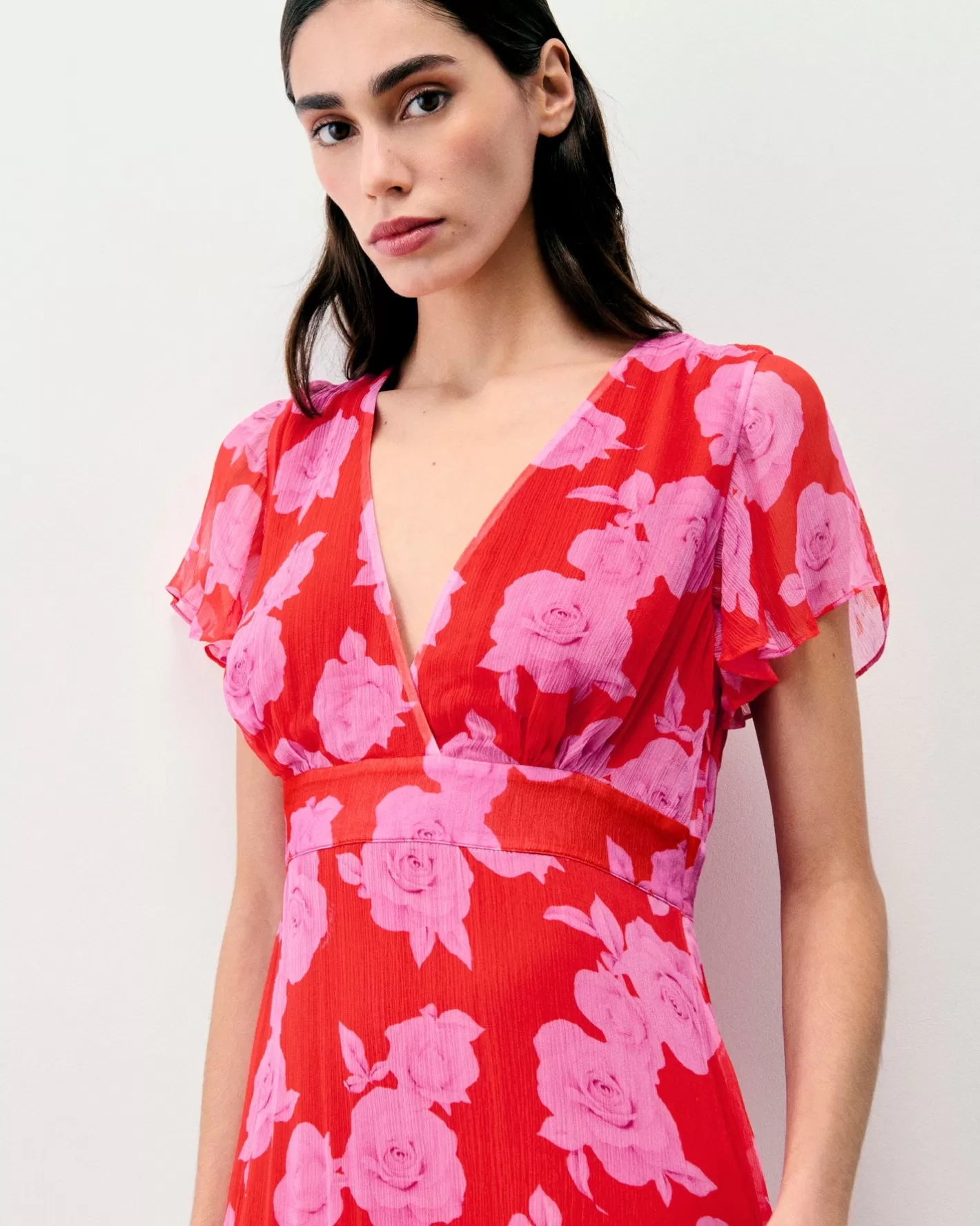 Vestito Lungo Maniche Corte Julia-FROM FUTURE Cheap