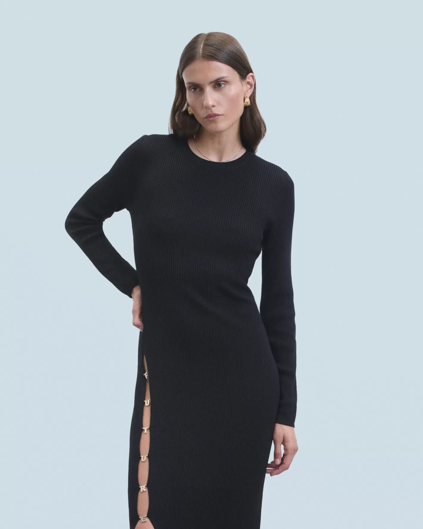 Vestito Lungo Maniche Lunghe-FROM FUTURE Best