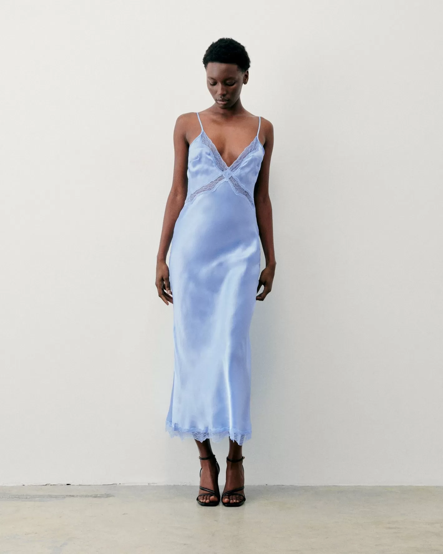 Vestito Lungo Spallina Lila-FROM FUTURE Shop
